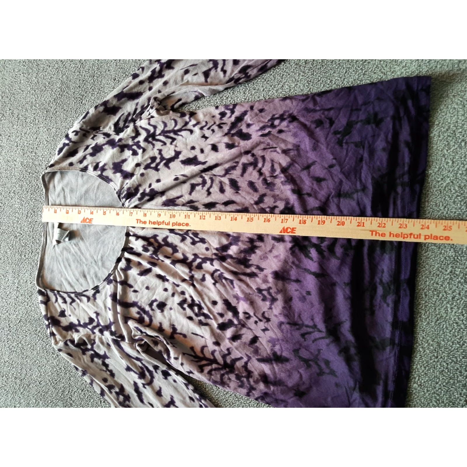 Vintage Chicos Purple Sheer Long-Sleeve Tunic Blouse Size 1 Womens Size XS / US 0-2 / IT 36-38 - 3 Thumbnail