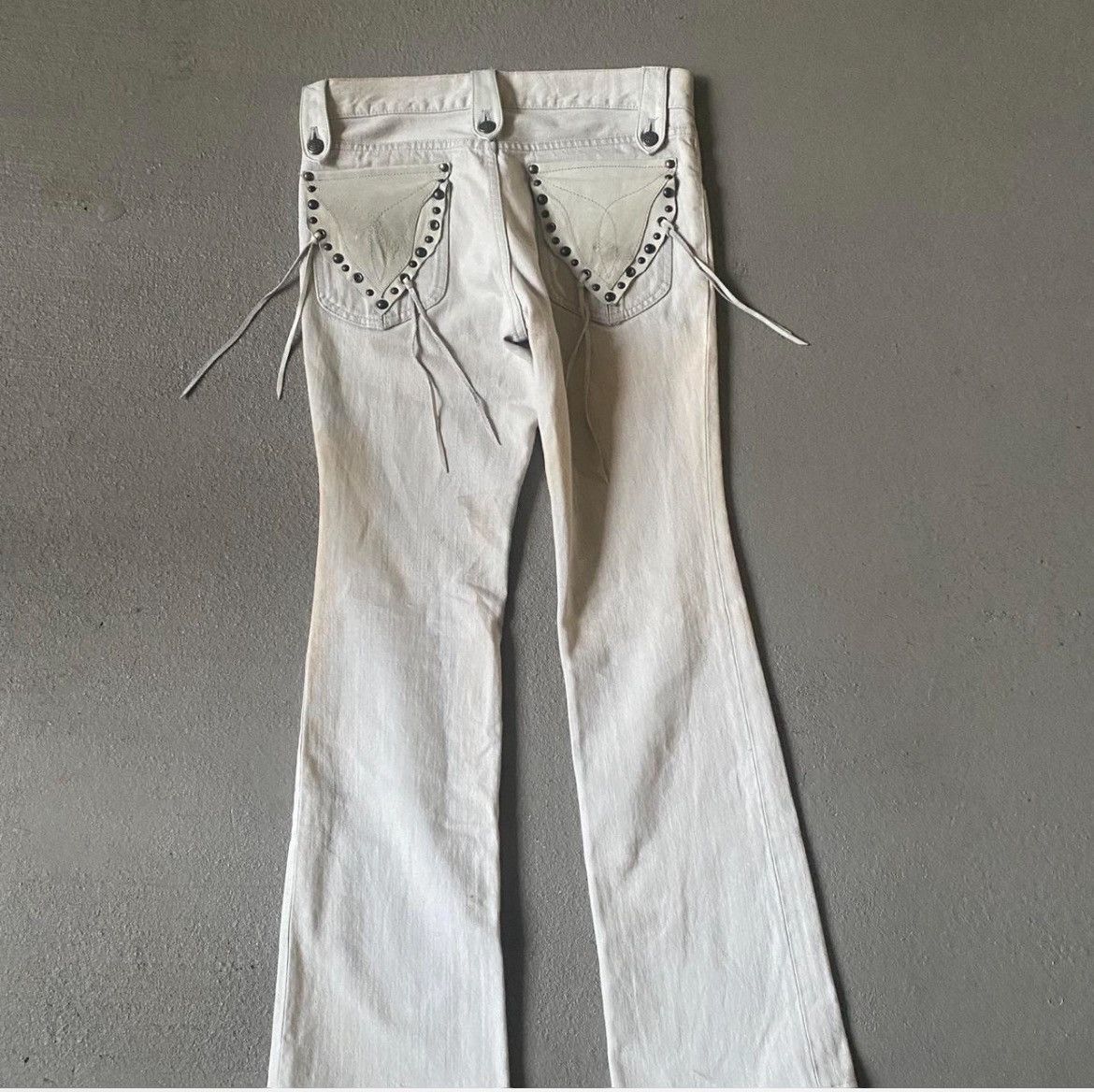 5351 POUR LES HOMMES 5351 Pour Les Hommes Flared Denim Size US 29 - 2 Thumbnail