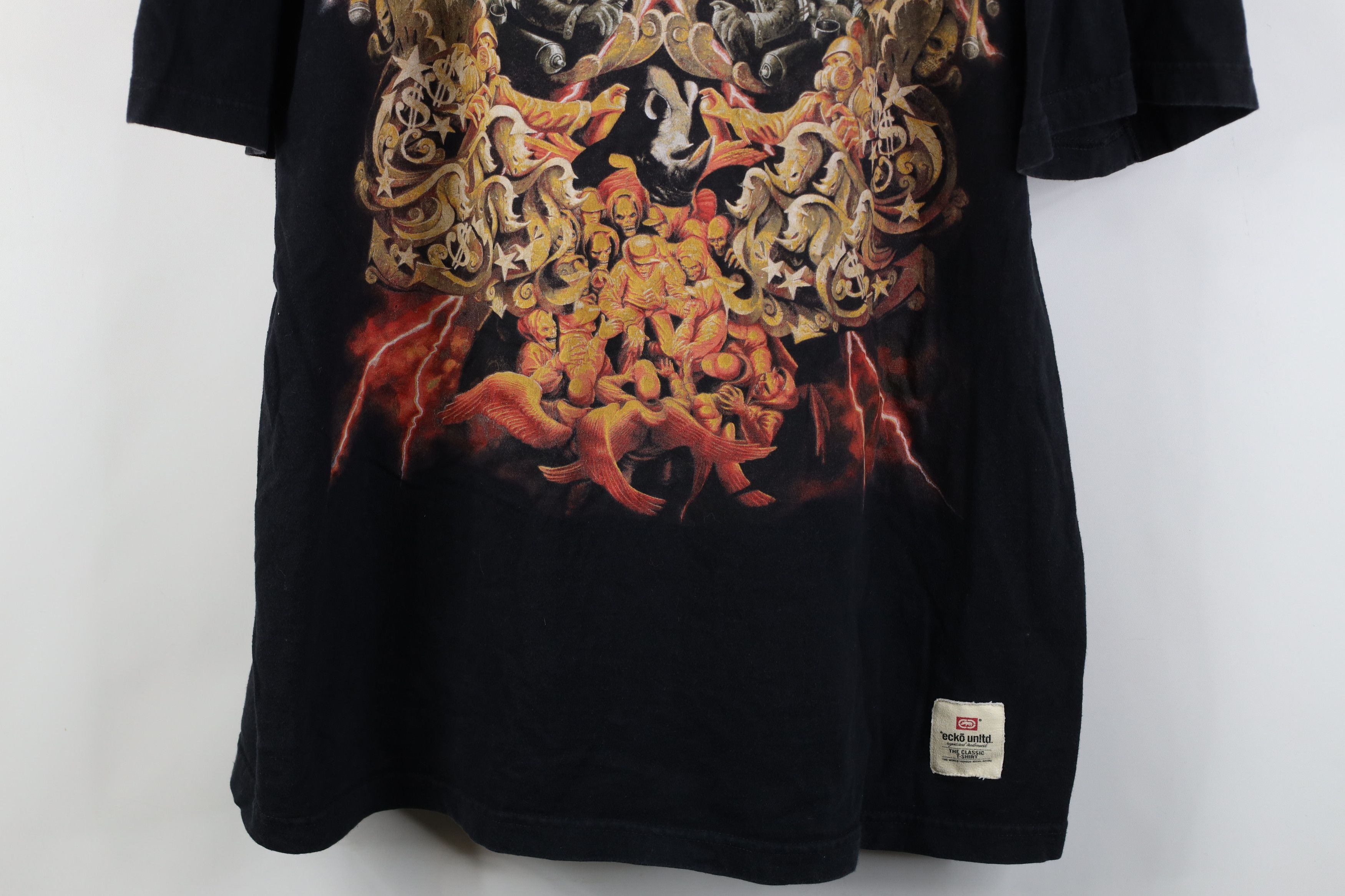 Ecko Unltd. Vintage Ecko Hip Hop Hell Army War Short Sleeve T-Shirt Size US XXL / EU 58 / 5 - 3 Thumbnail