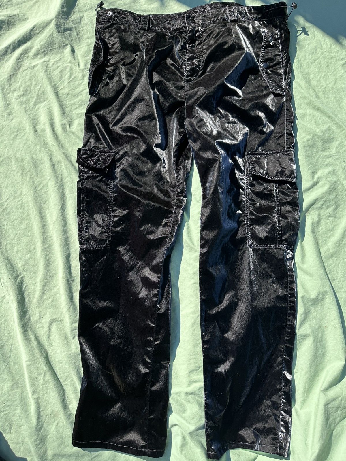 Dolce & Gabbana Dolce & Gabbana cargo pants iridescent black sz54 Size US 38 / EU 54 - 2 Thumbnail
