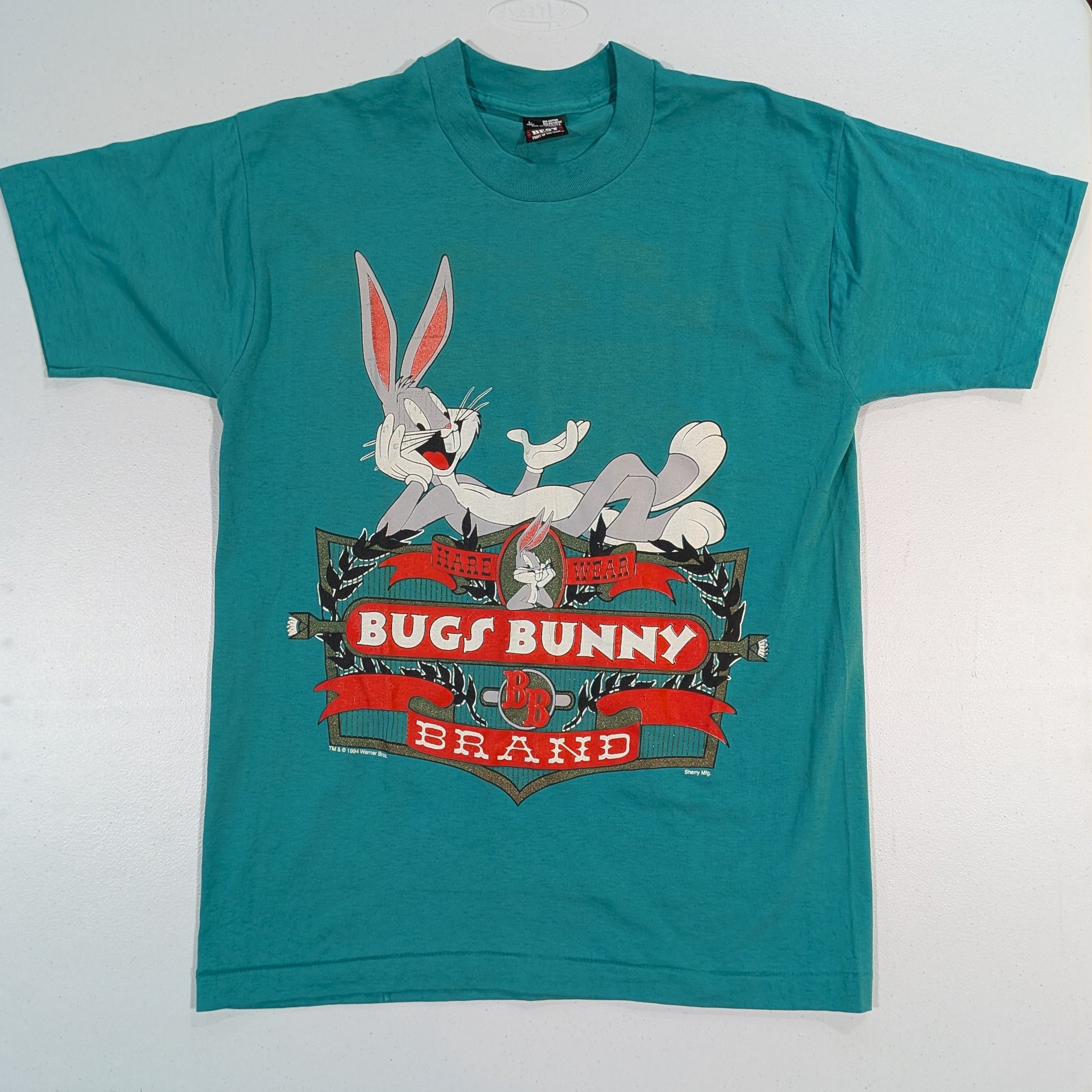 Fruit Of The Loom Vtg 1994 Looney Tunes Hare Ware Bugs Bunny Graphic Tee Size US L / EU 52-54 / 3 - 1 Thumbnail