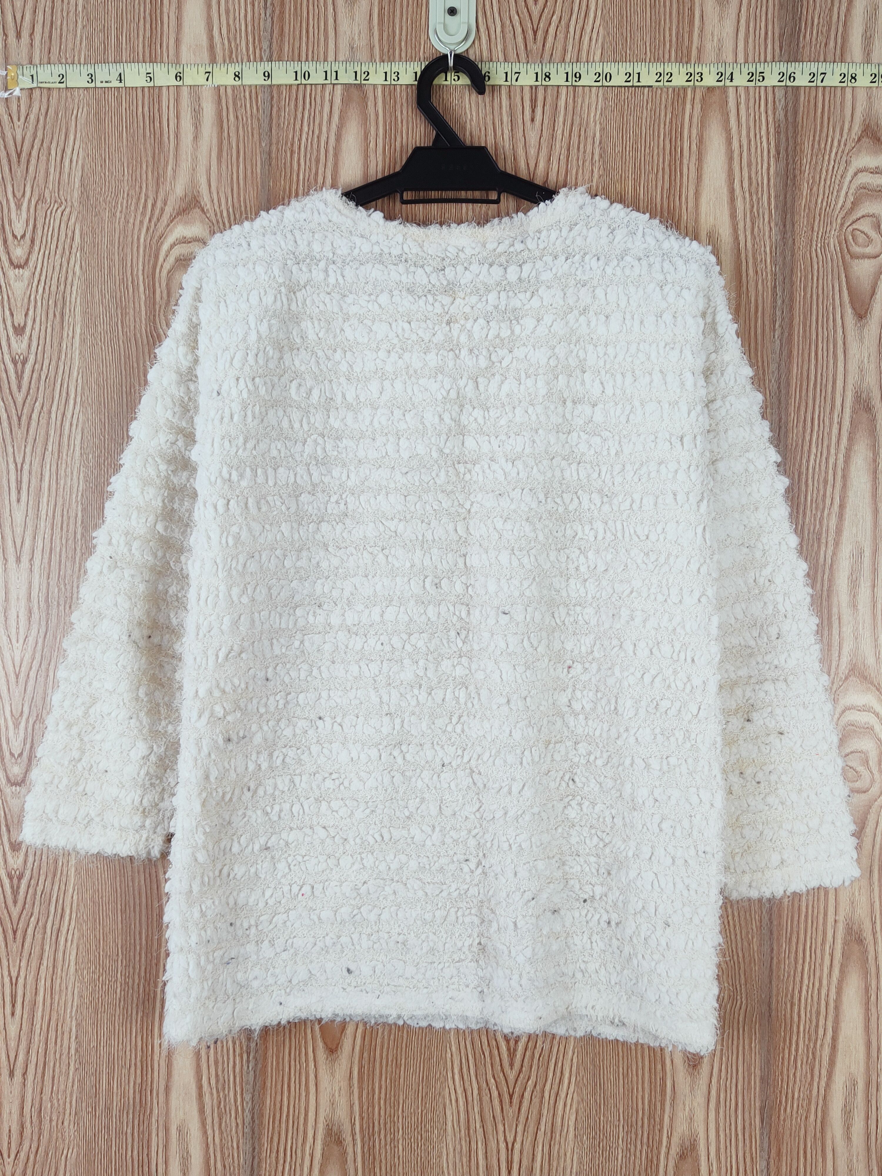 Japanese Brand APPL White Fur Mohair Knitwear #W682 Size M / US 6-8 / IT 42-44 - 7 Thumbnail