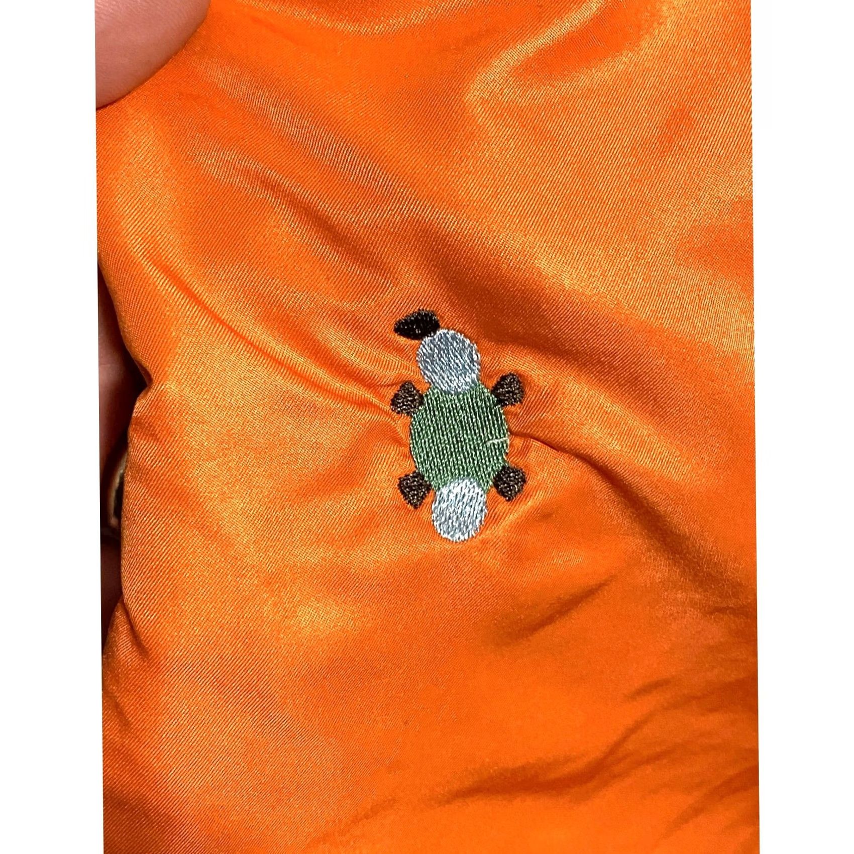 Vintage VINTAGE Driptition Orange Novelty Shorts Mens M Water Animal Beaver Otter Size US 31 - 3 Thumbnail