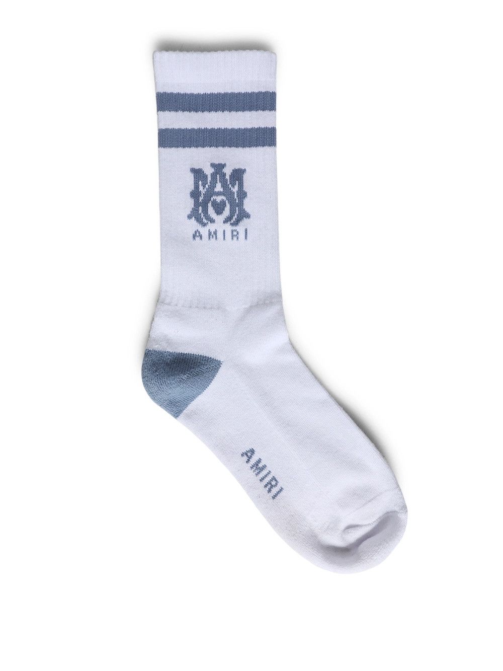 Amiri o1gr1nt0325 Size: 41-42 / MA Stripe Socks White/Dusty Blue Size ONE SIZE - 1 Thumbnail