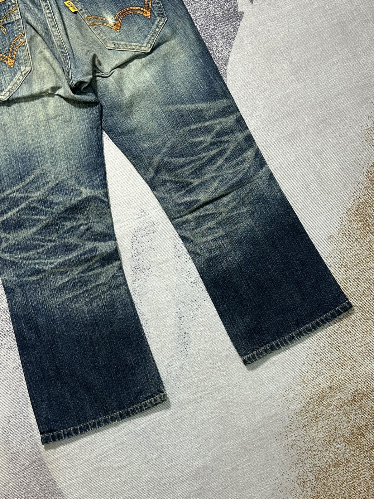 Edwin Edwin 503 Blue Trip Washed Bobcut Denim Size US 32 / EU 48 - 15 Thumbnail