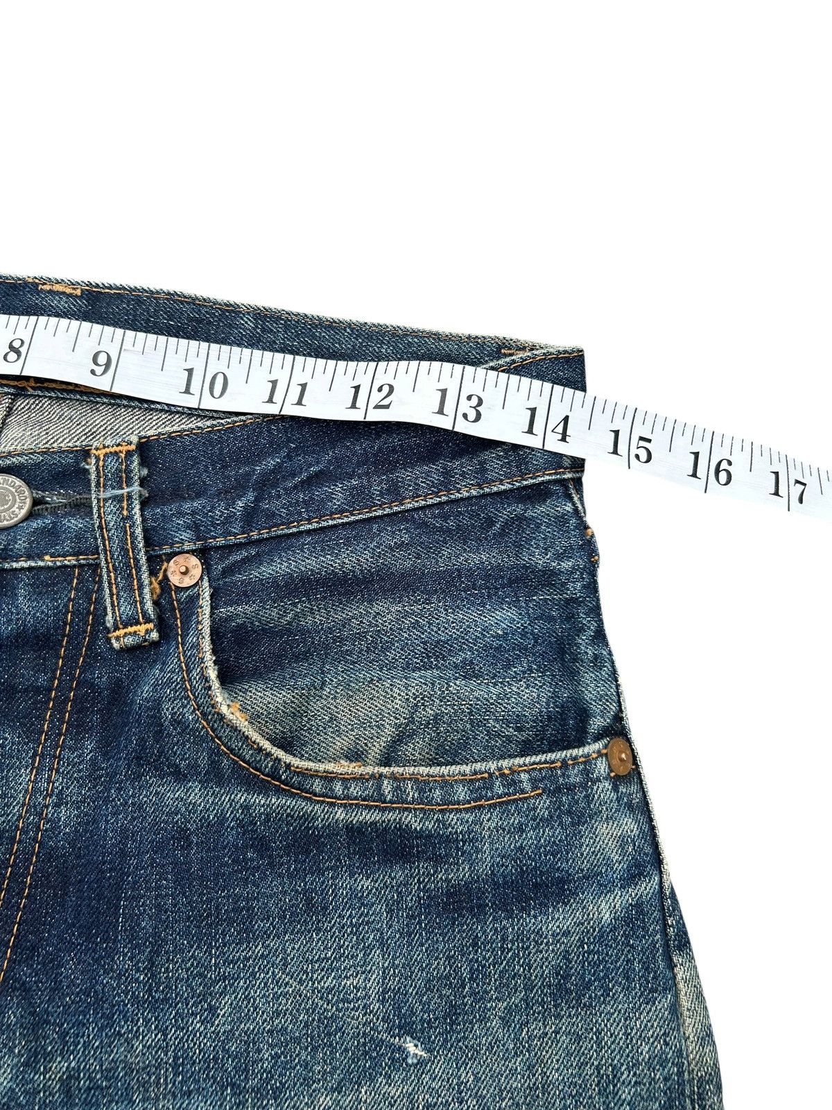 Kapital Vintage Standard Shop Selvedge Distressed Denim Jeans Size US 29 - 15 Thumbnail