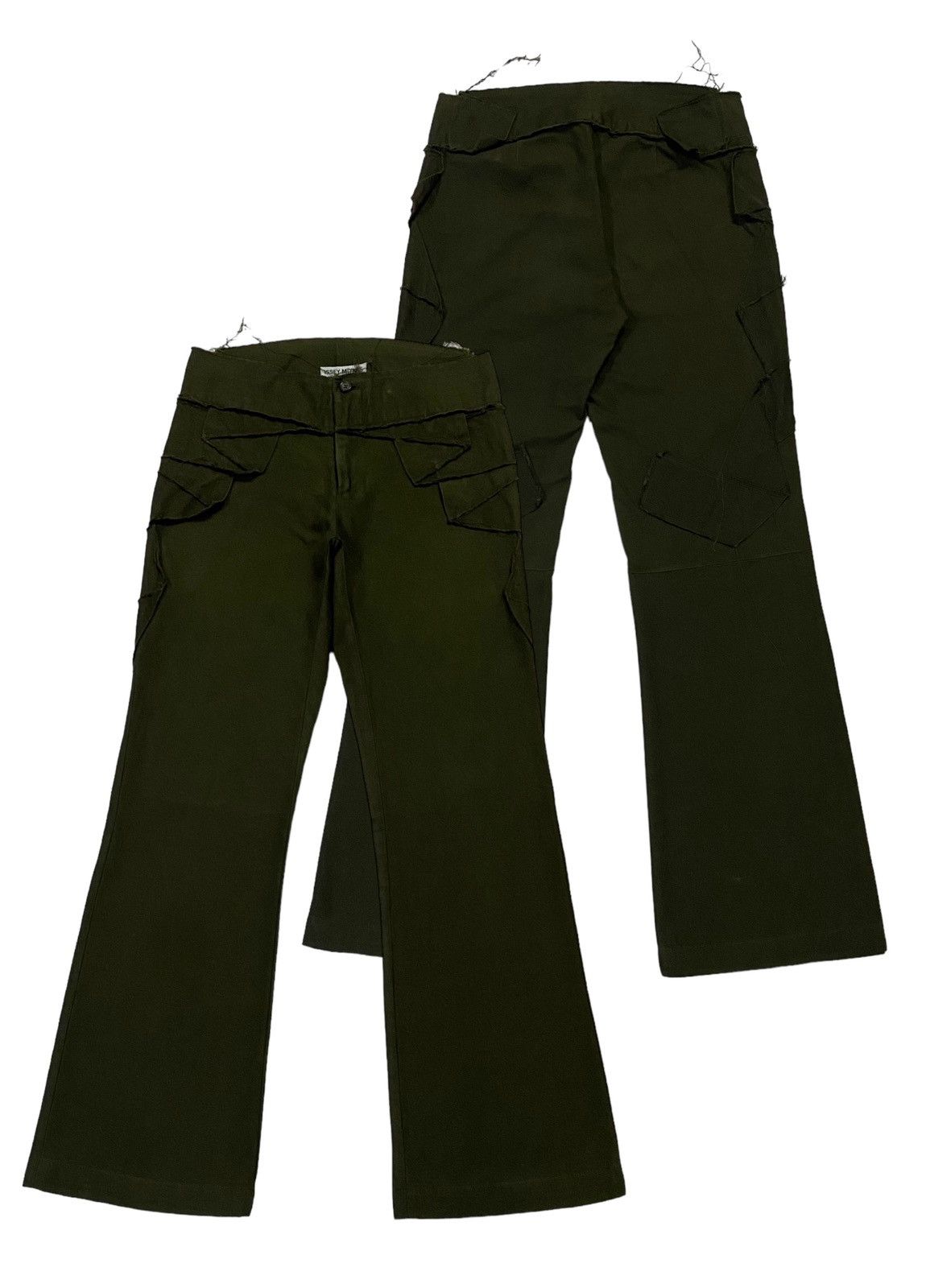 Issey Miyake Issey Miyake 2002 Flod Waist Bootcut Trousers Pants Size US 30 / EU 46 - 1 Thumbnail