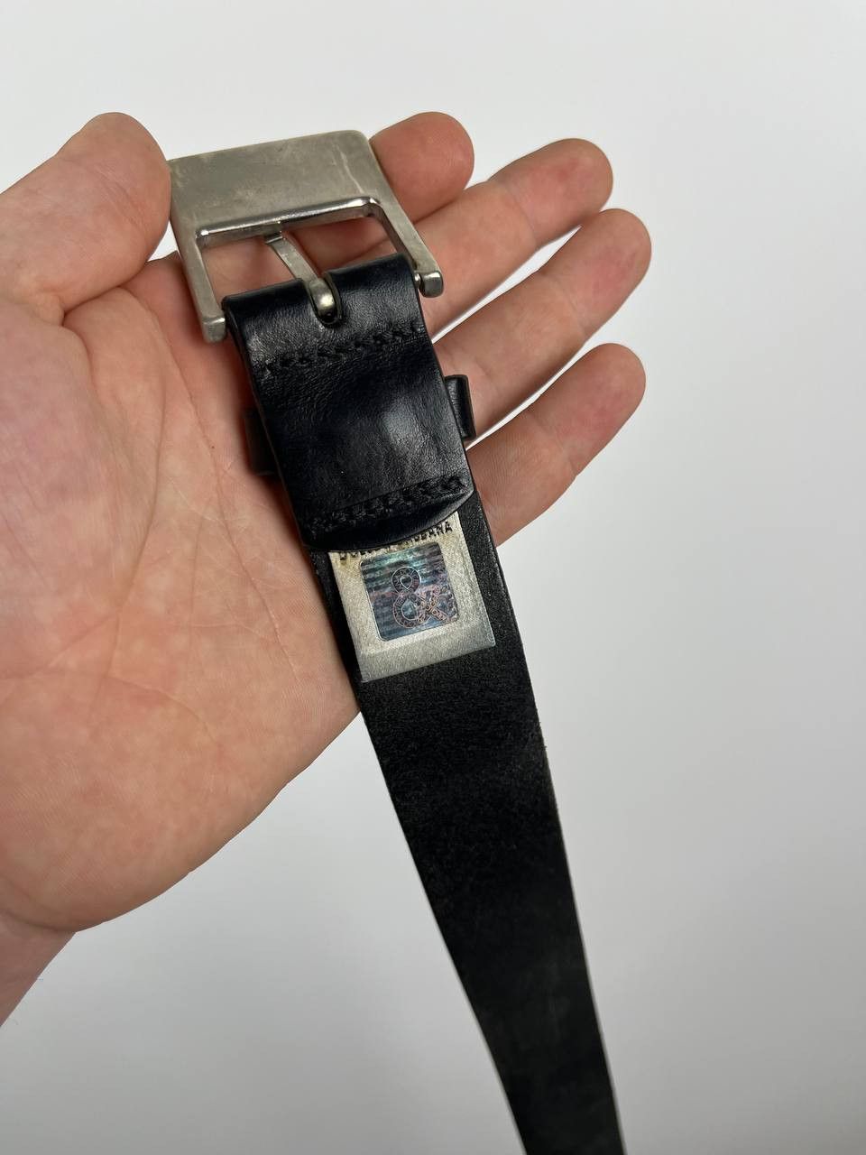Dolce & Gabbana Vintage D&G Dolce & Gabbana Jeans Black Leather Belt Size ONE SIZE - 6 Thumbnail