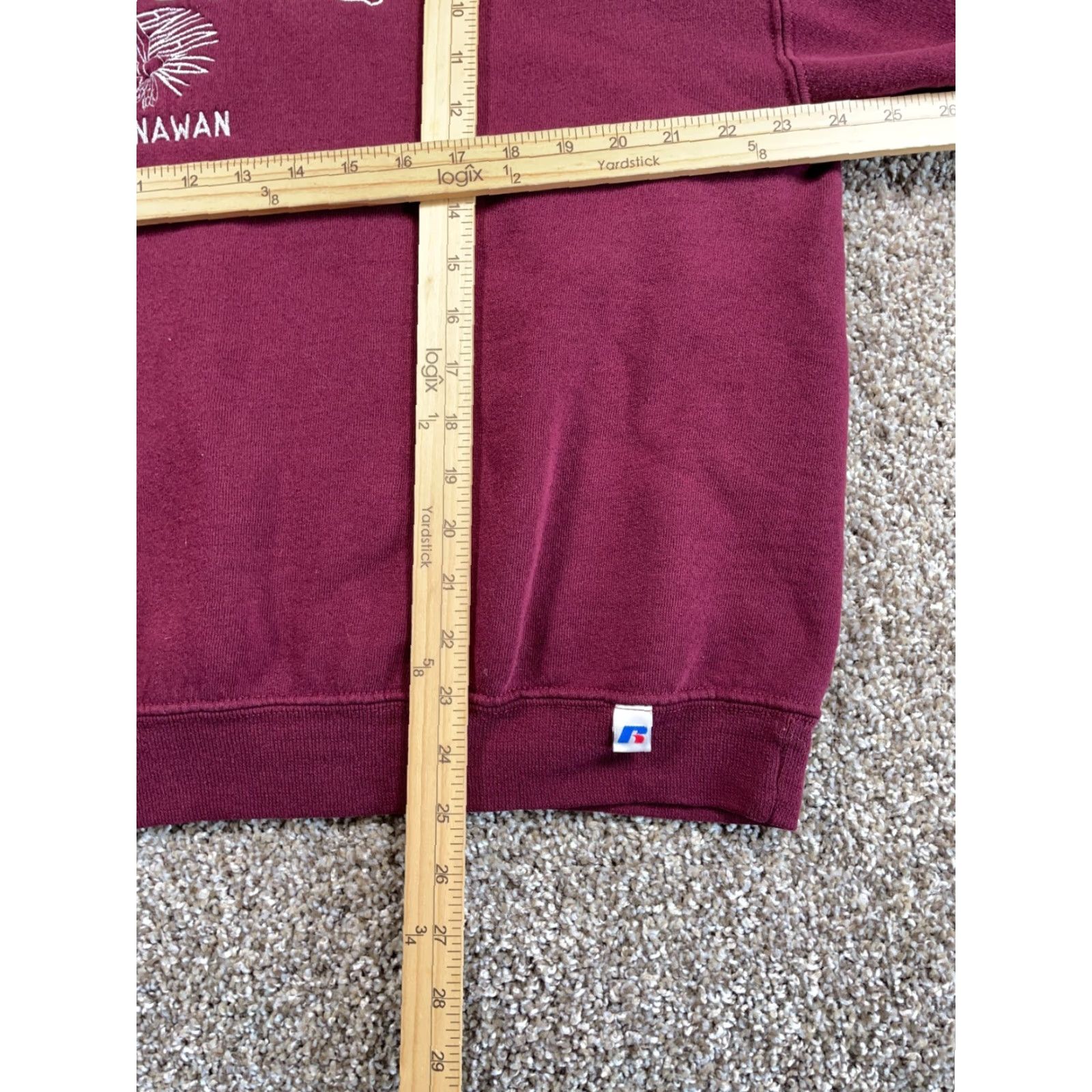 Russell Athletic VINTAGE Russell Athletic Sweatshirt Adult Large Red - Annawan Braves Embroidered Crew Neck Pullover Shirt Men Russel Athletic Tag Size US M / EU 48-50 / 2 - 7 Thumbnail