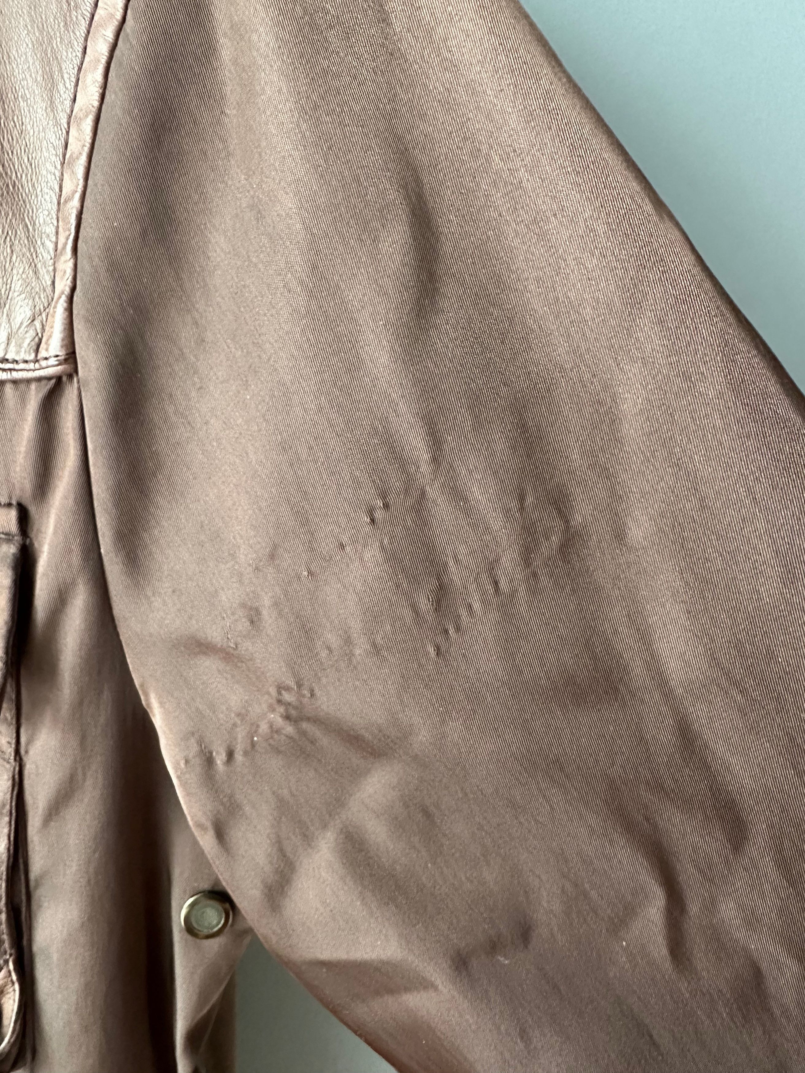 Prada 2006 Vintage Prada Brown Nylon Leather Coat Jacket Size US L / EU 52-54 / 3 - 5 Thumbnail