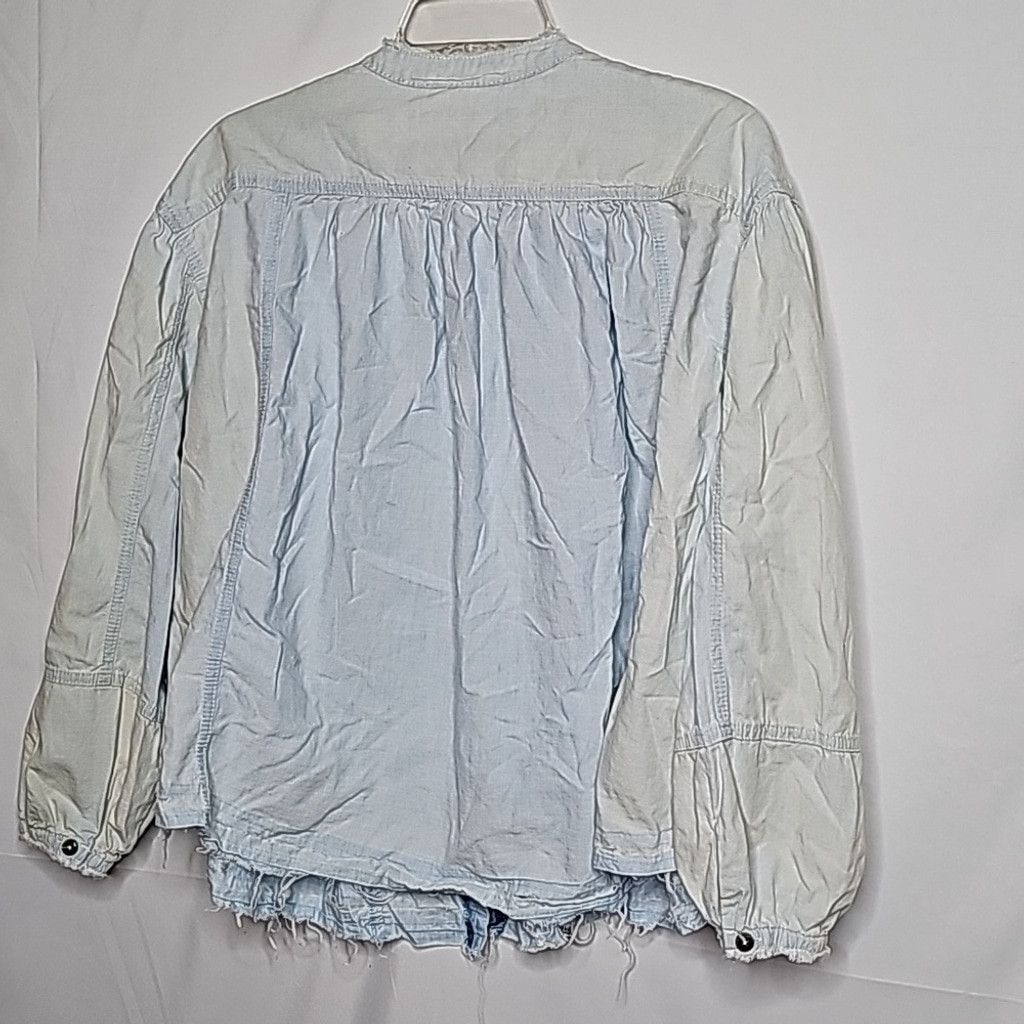 Free People Free People We The Free Set Sail distressed raw hem shirt Sm Size S / US 4 / IT 40 - 6 Thumbnail
