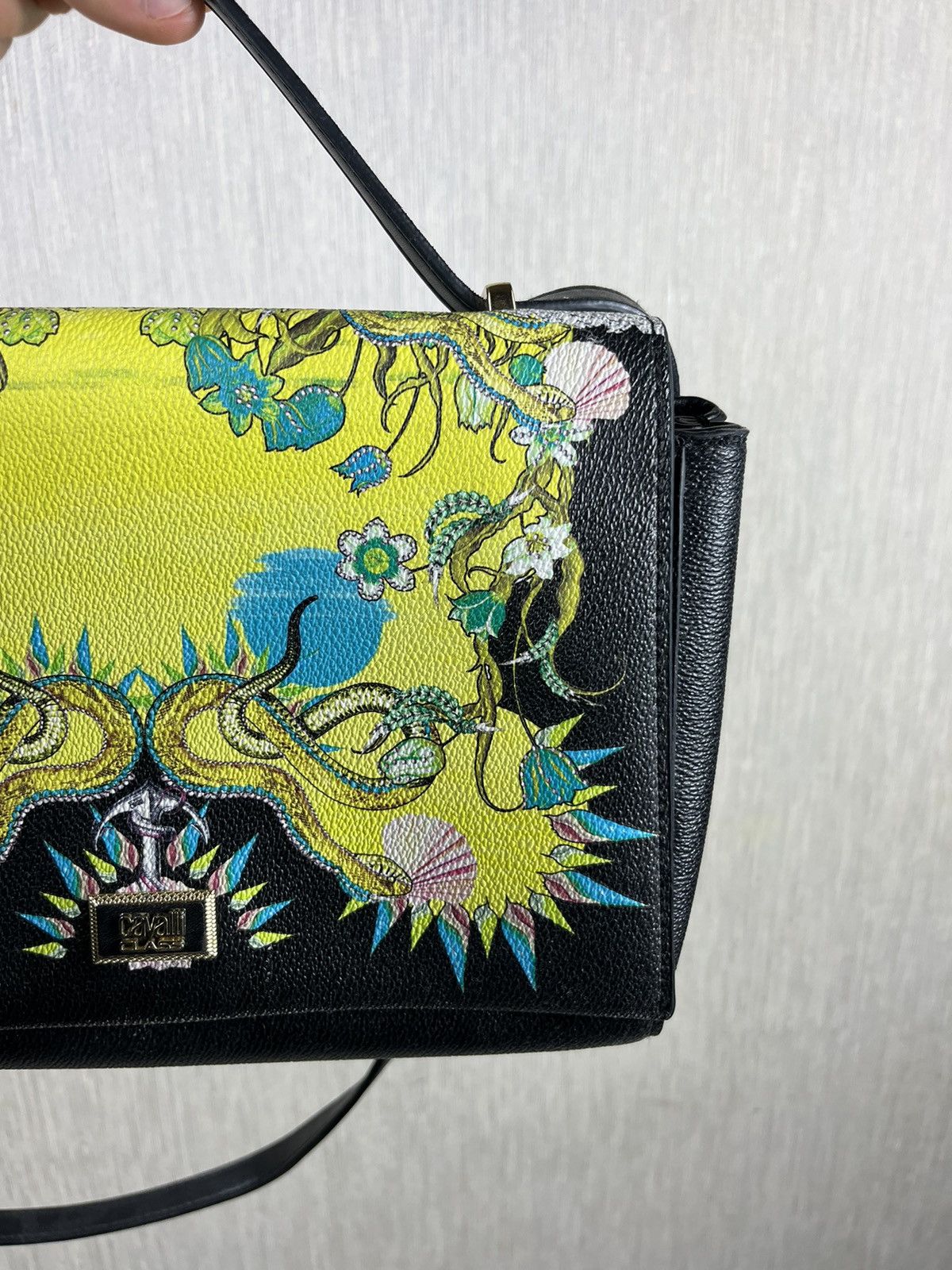 Cavalli Class Just Cavalli Roberto Cavalli Cavalli Class ortensia japan floral painted print bag Grailed