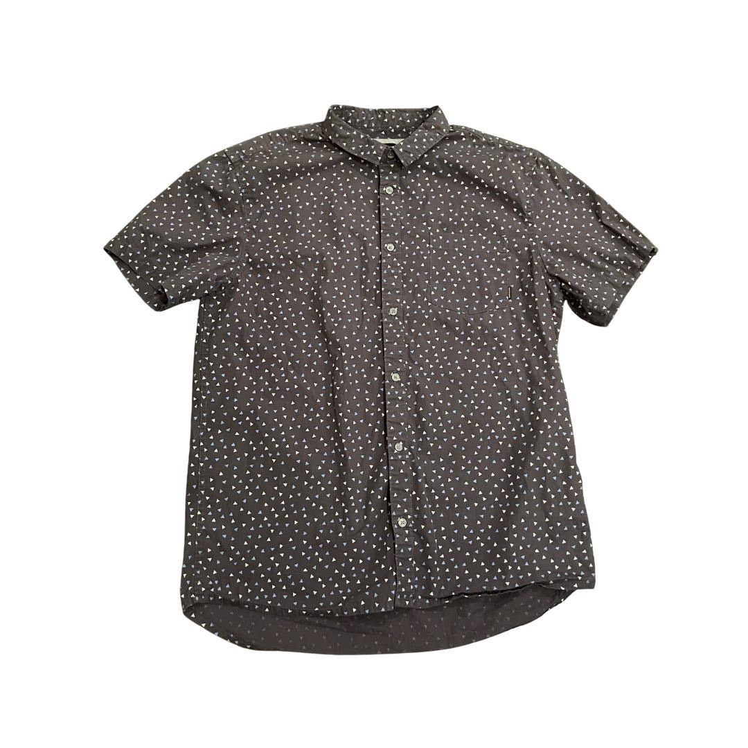 Quiksilver Mens Short Sleeve Shirt Button Up Modern Fit Casual Size XL Size US XL / EU 56 / 4 - 1 Thumbnail