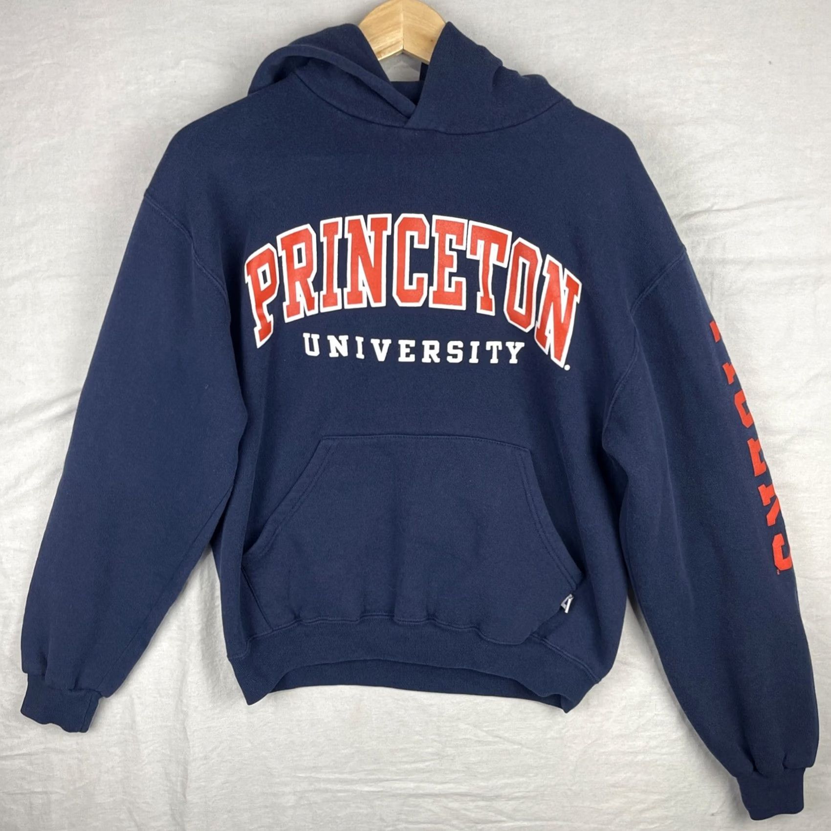 Russell Athletic VINTAGE Russell Athletic Princeton Hoodie Mens M Navy Blue Tigers Sweatshirt Fleece Graphic Print Embroidered Logo University College Size US M / EU 48-50 / 2 - 2 Thumbnail