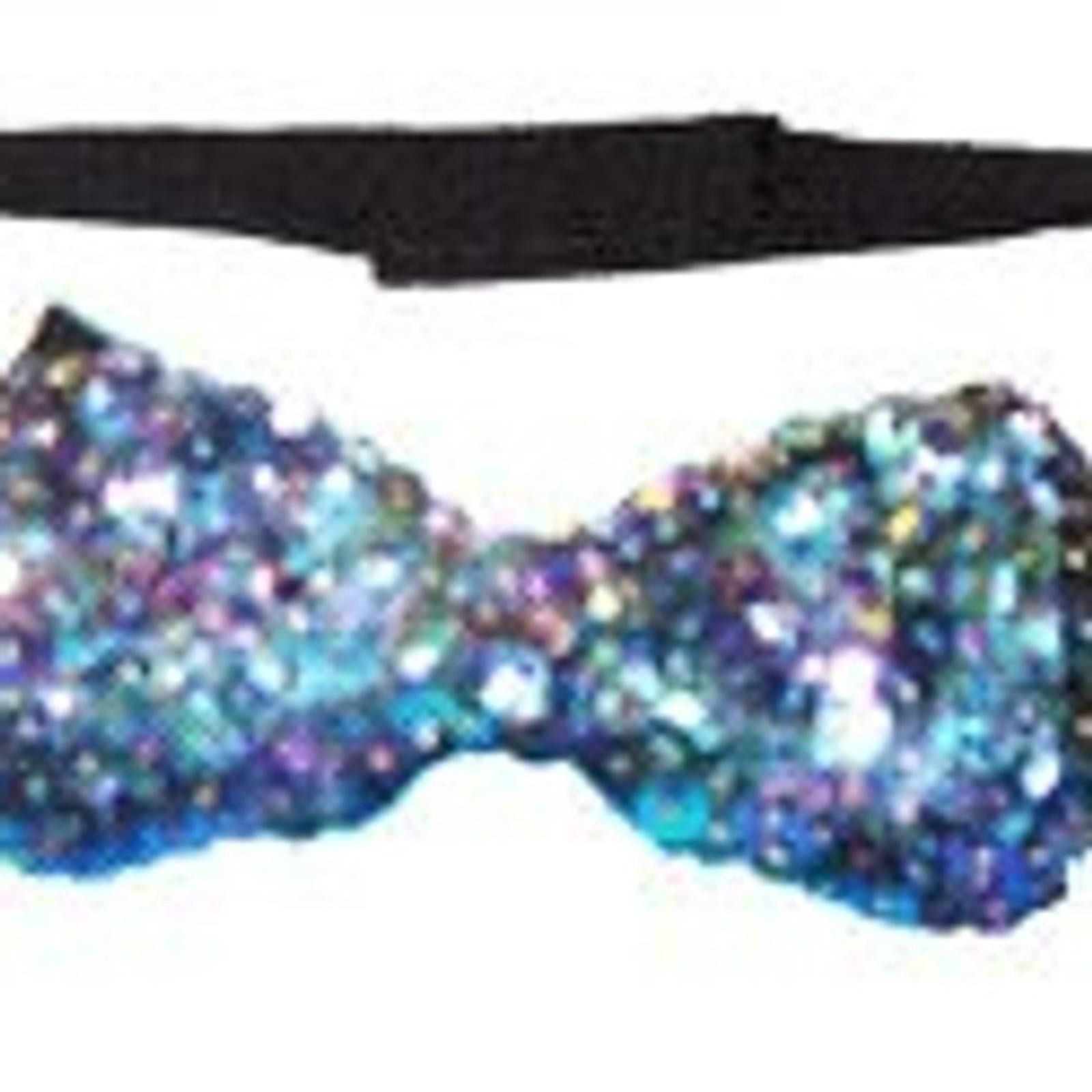Designer Sequin Bow Tie PEACOCK Adult Unisex Size ONE SIZE - 1 Preview