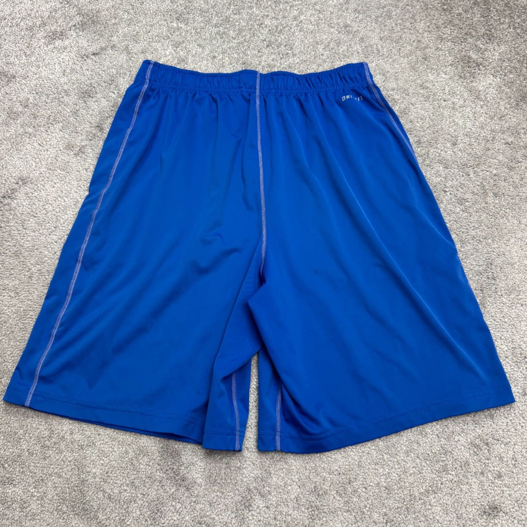 Nike Nike Dri-Fit Athletic Shorts Mens Large Royal Blue Elastic Waist Active Running Casual Sports Athleisure Size US 33 - 2 Thumbnail