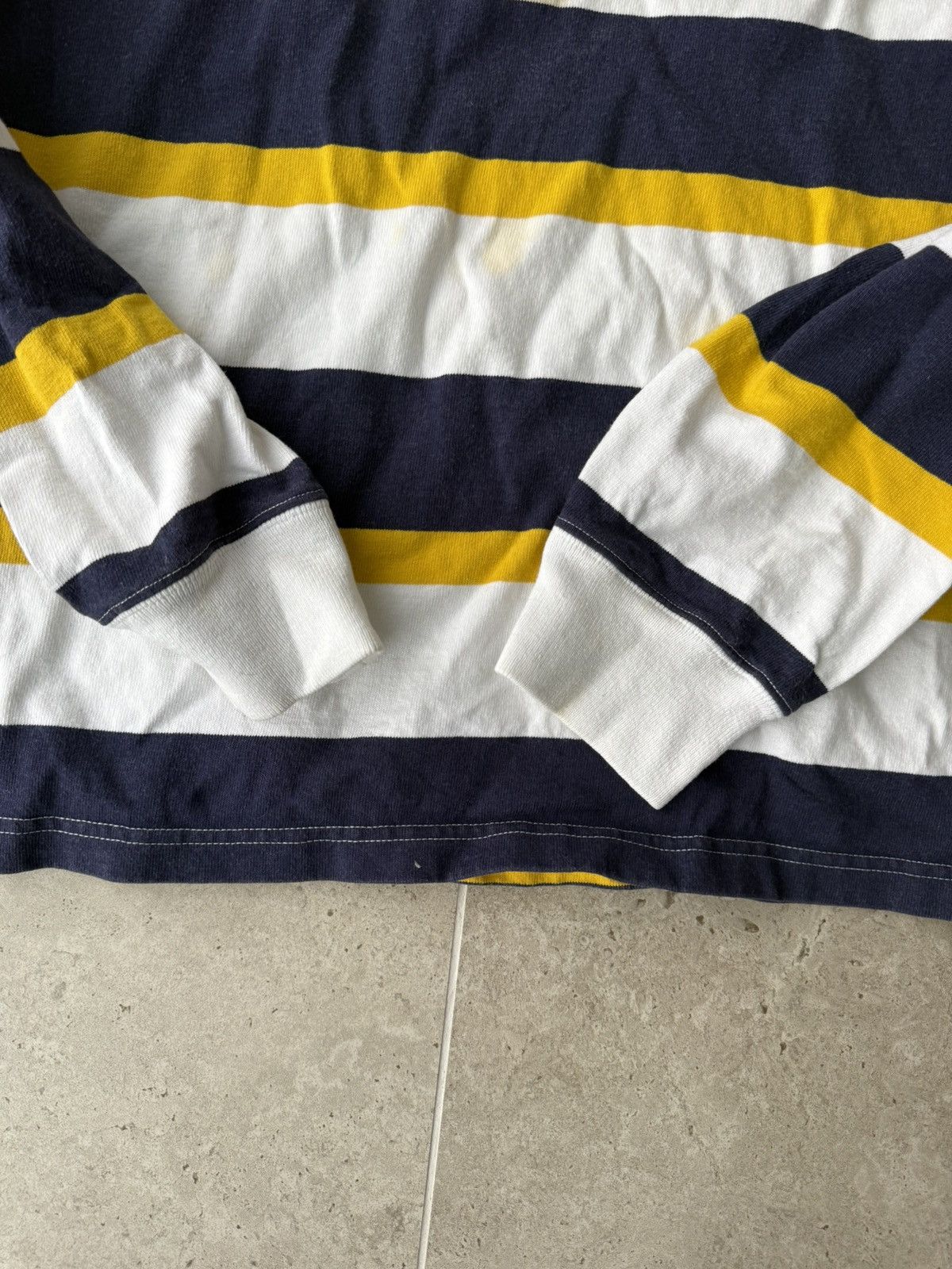 Polo Ralph Lauren Vintage Polo Ralph Lauren Rugby Stripe Polos Size US L / EU 52-54 / 3 - 3 Thumbnail