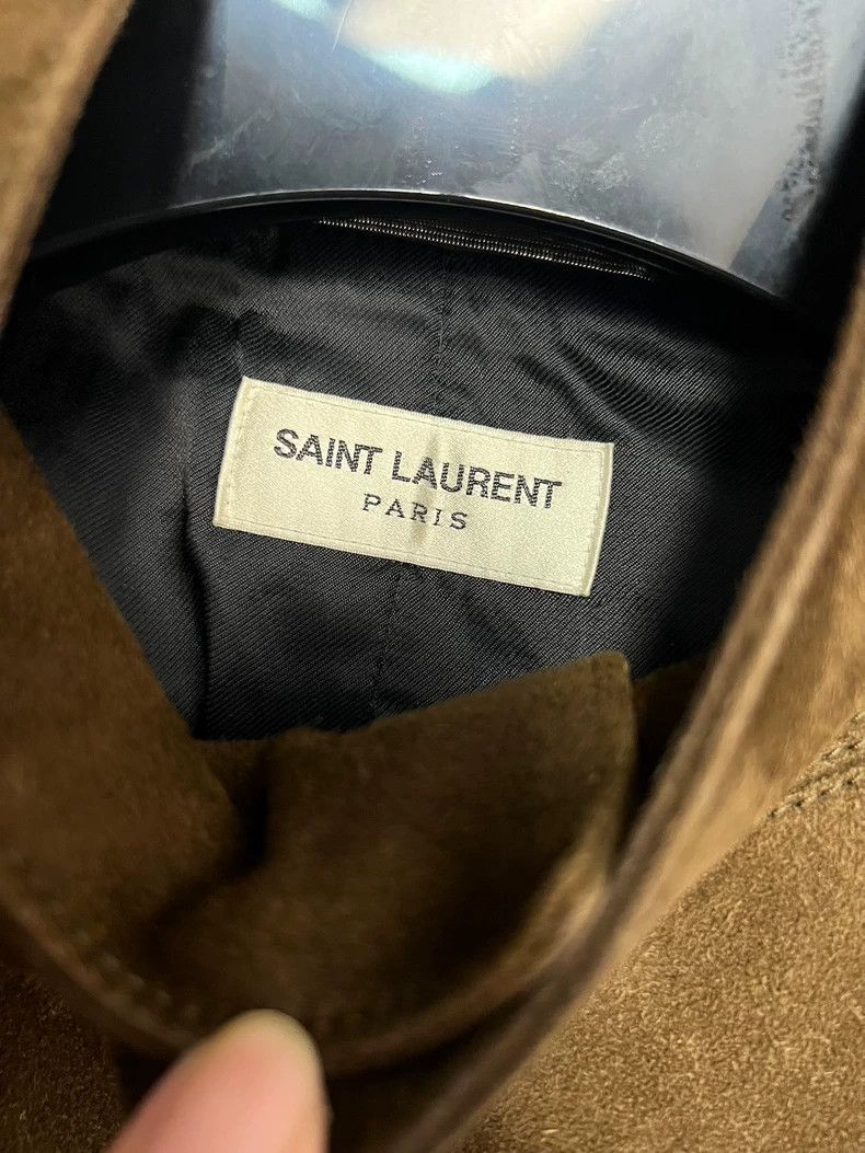 Saint Laurent Paris Saint Laurent Paris Spring/Summer 16 Brown Suede Stand Up Size US M / EU 48-50 / 2 - 3 Thumbnail