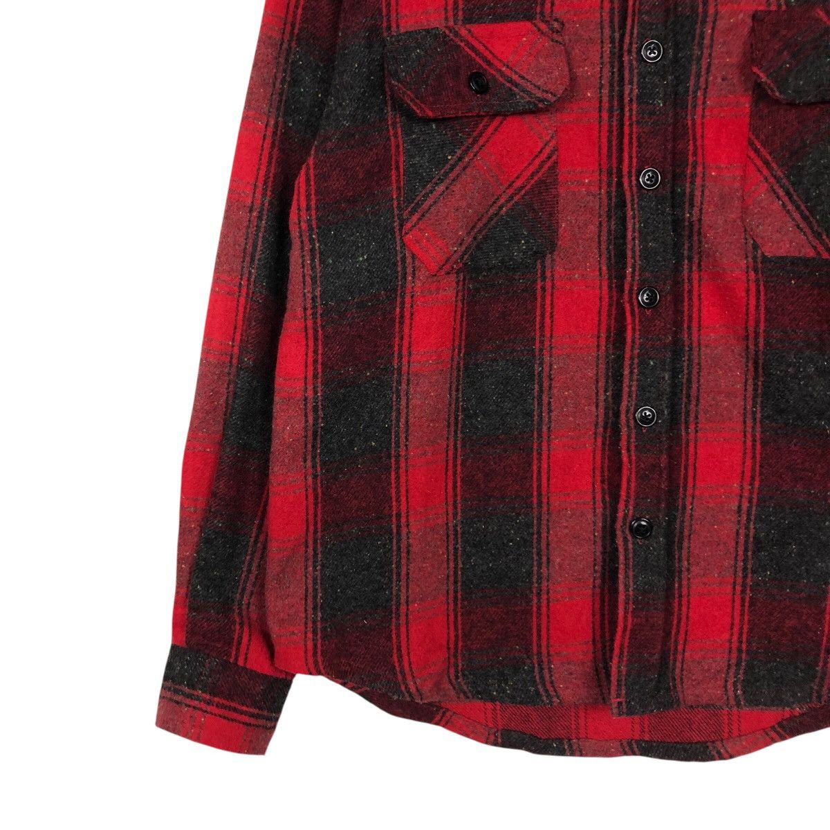 Flannel × Japanese Brand × Vintage 📌Vintage Wool Shirt Jacket Tartan Gembony Issey Miyake Size US L / EU 52-54 / 3 - 5 Thumbnail