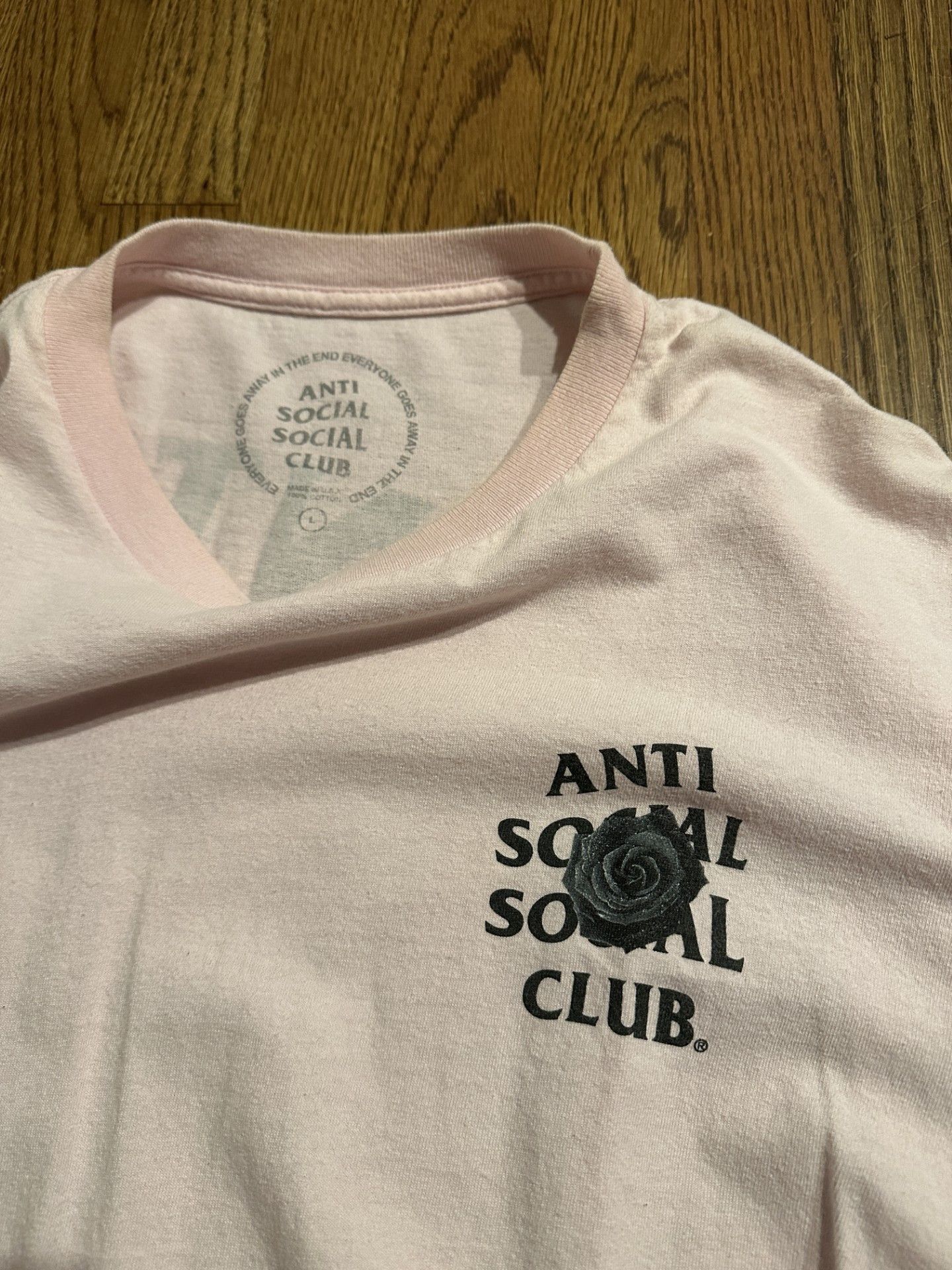 Anti Social Social Club Anti Social Social Club Bat Emoji Pink Tee Size US L / EU 52-54 / 3 - 3 Thumbnail