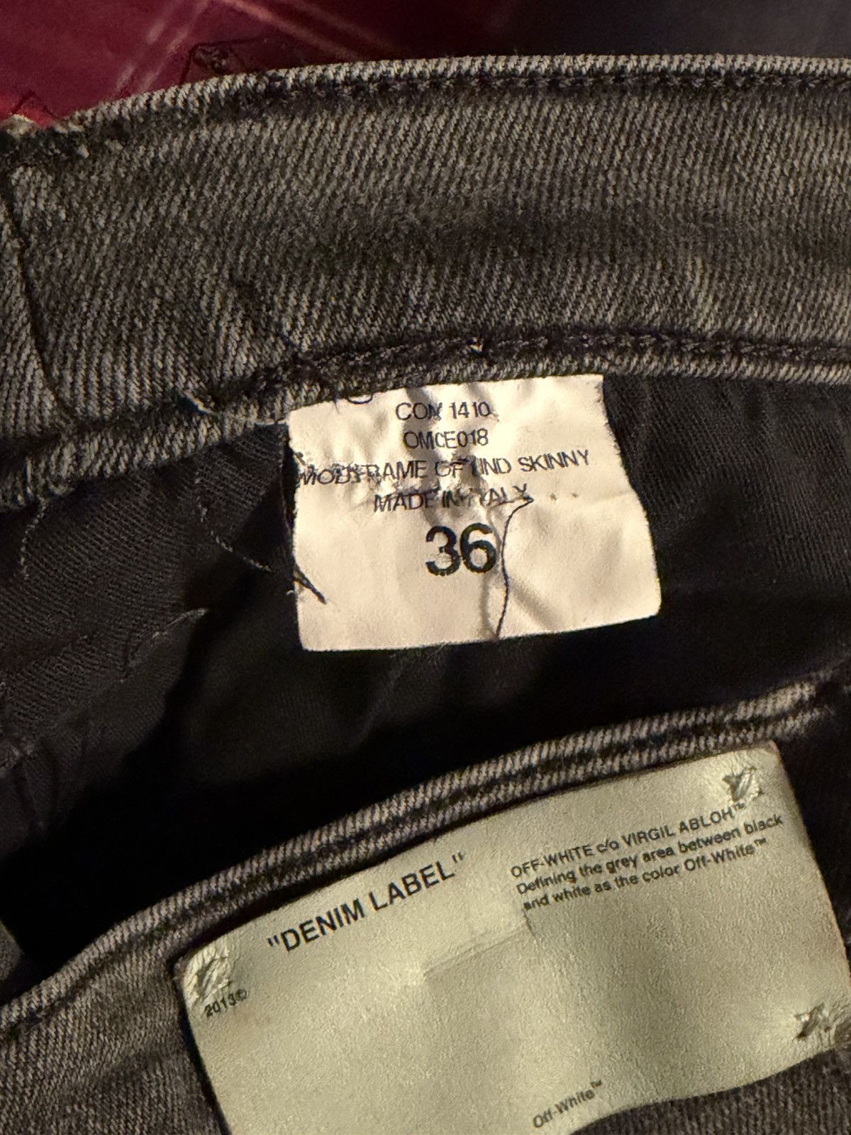 Other Distressed Painted Skinny Jeans Black Grey 36 Size US 36 / EU 52 - 5 Thumbnail