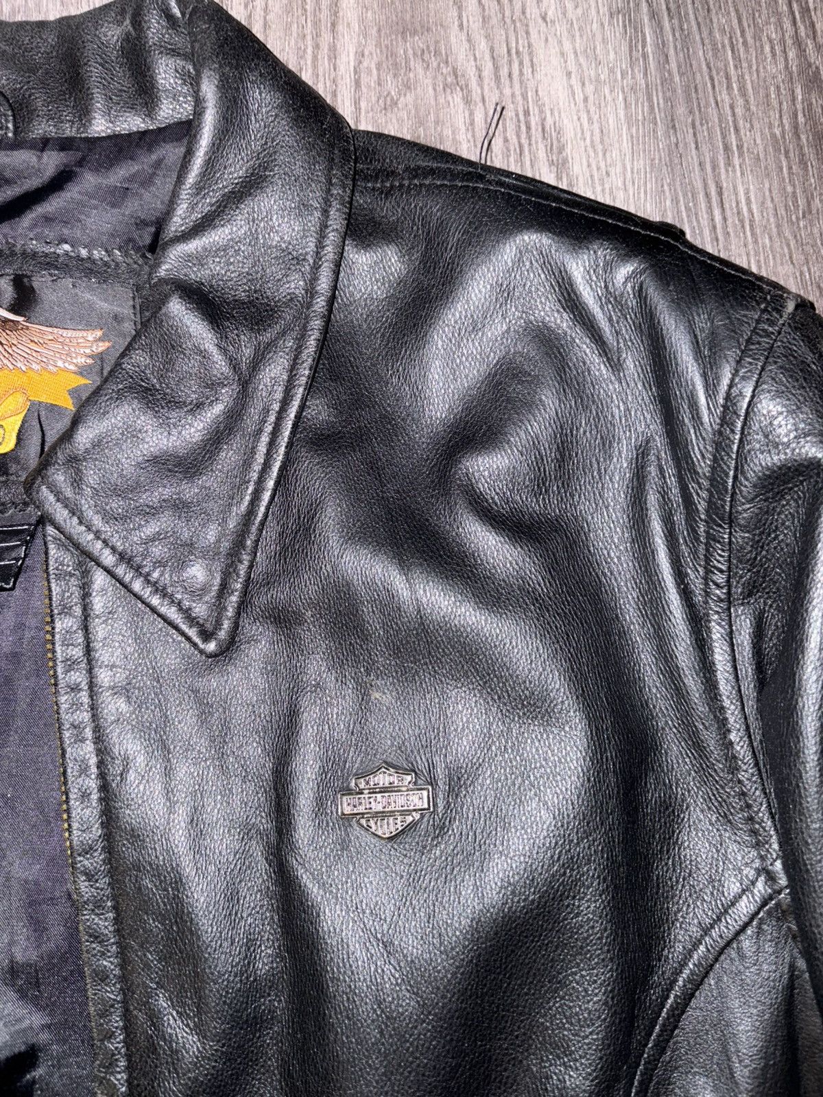 Harley Davidson VINTAGE HARLEY DAVIDSON LEATHER JACKET Size US L / EU 52-54 / 3 - 4 Thumbnail