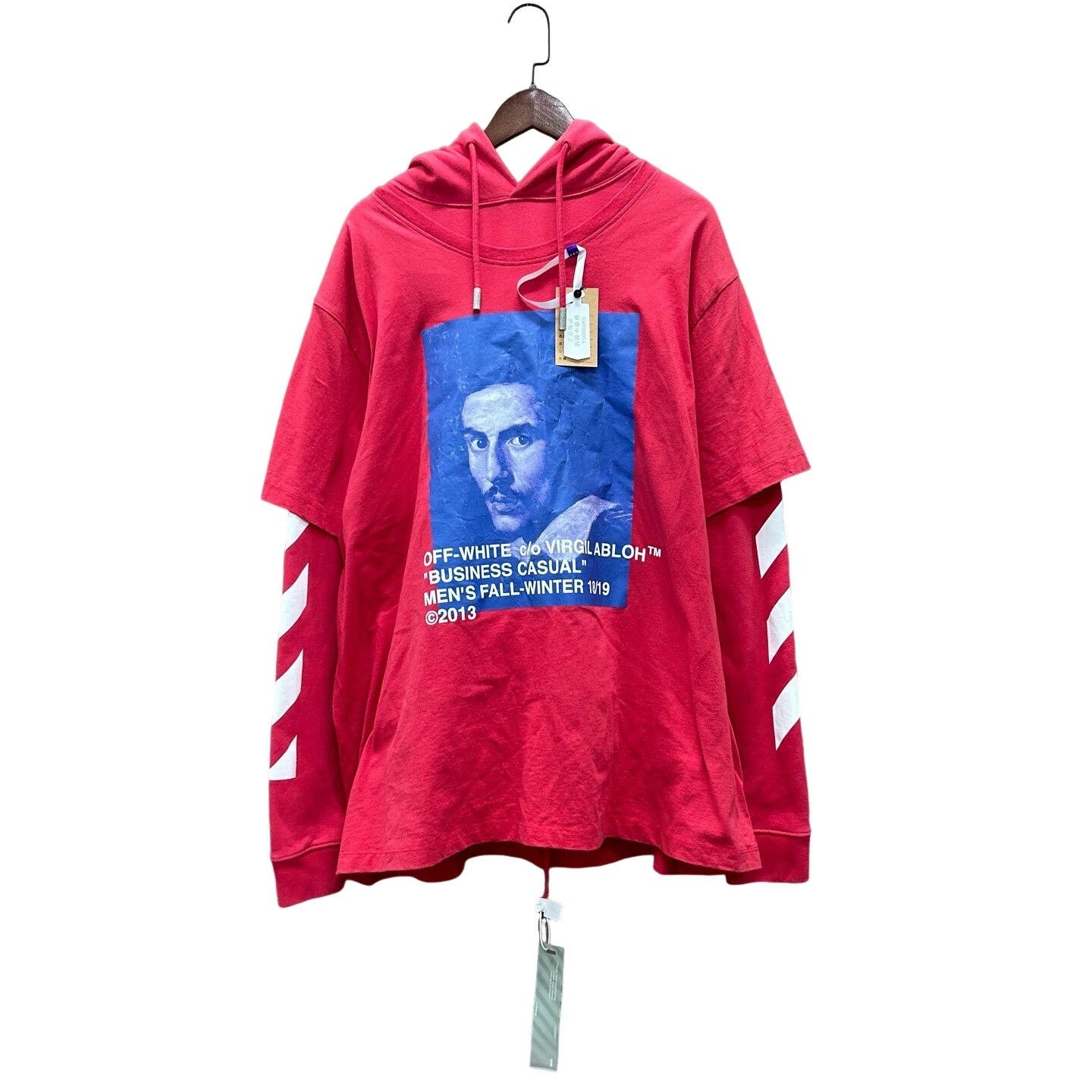 Off-White Off-White Portrait Print Hoodie Size XL Size US XL / EU 56 / 4 - 1 Thumbnail