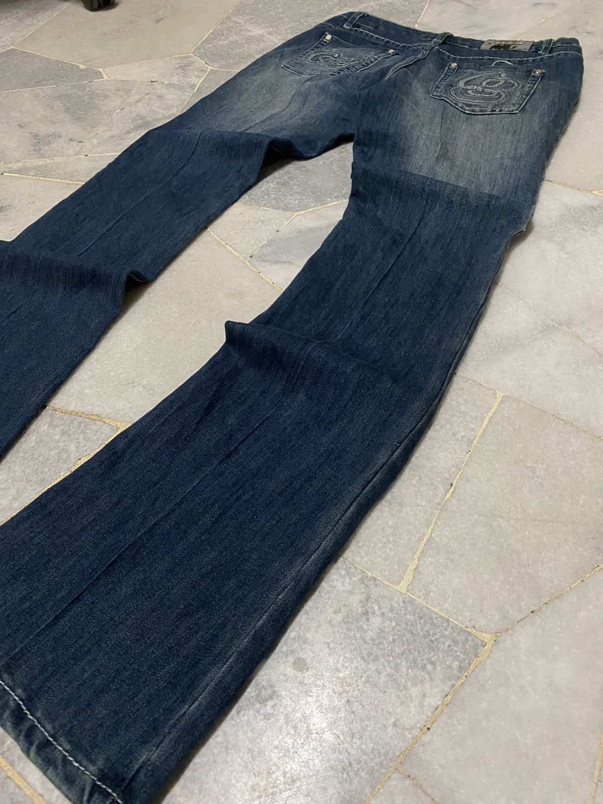 Coogi Vintage COOGI Embroidered Logo Denim Jeans - Y2K Flare Size 30" / US 8 / IT 44 - 11 Thumbnail
