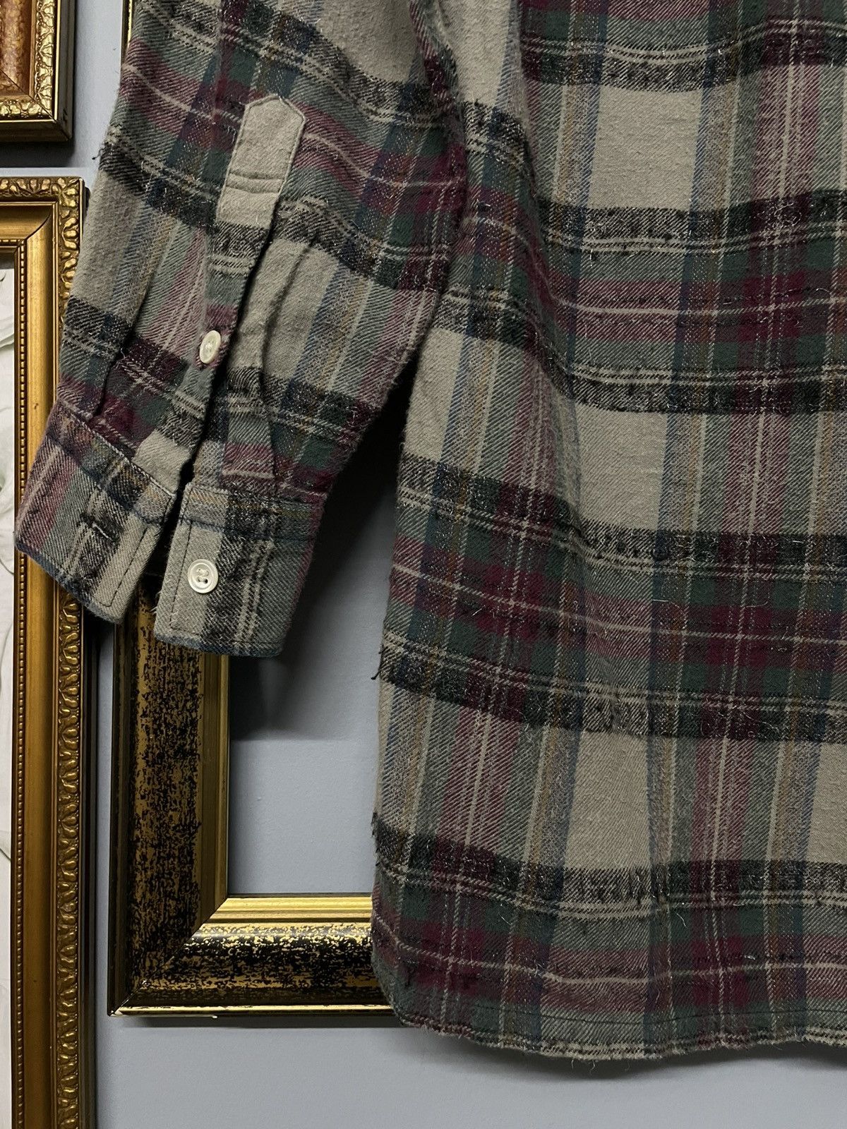 Yves Saint Laurent Vintage Yvessaintlaurent Chemises Vertical Stripe Flannel Size US M / EU 48-50 / 2 - 13 Thumbnail