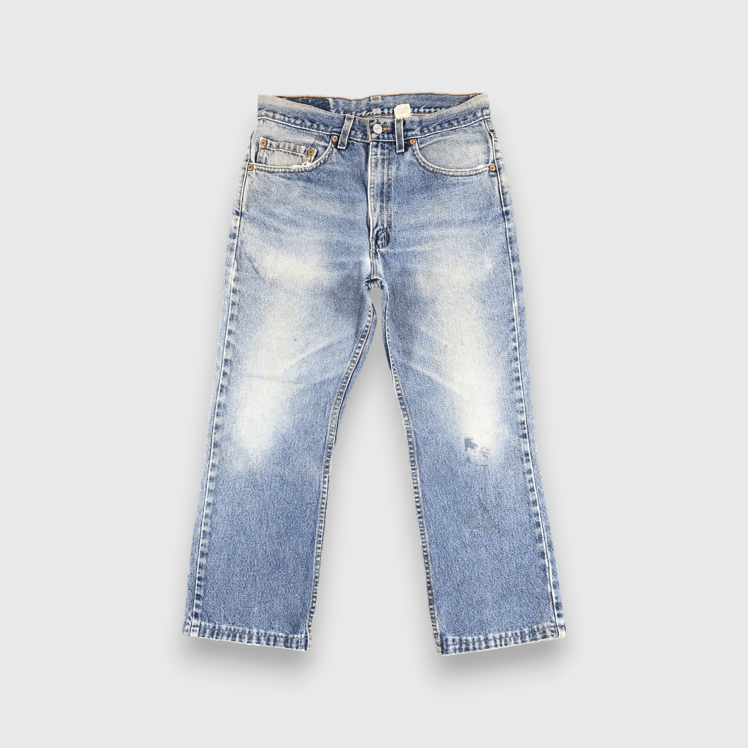 Levi's Stone Washed Levis 517 Vintage Jeans Boot Cut Denim-J1061 Size US 31 - 1 Thumbnail