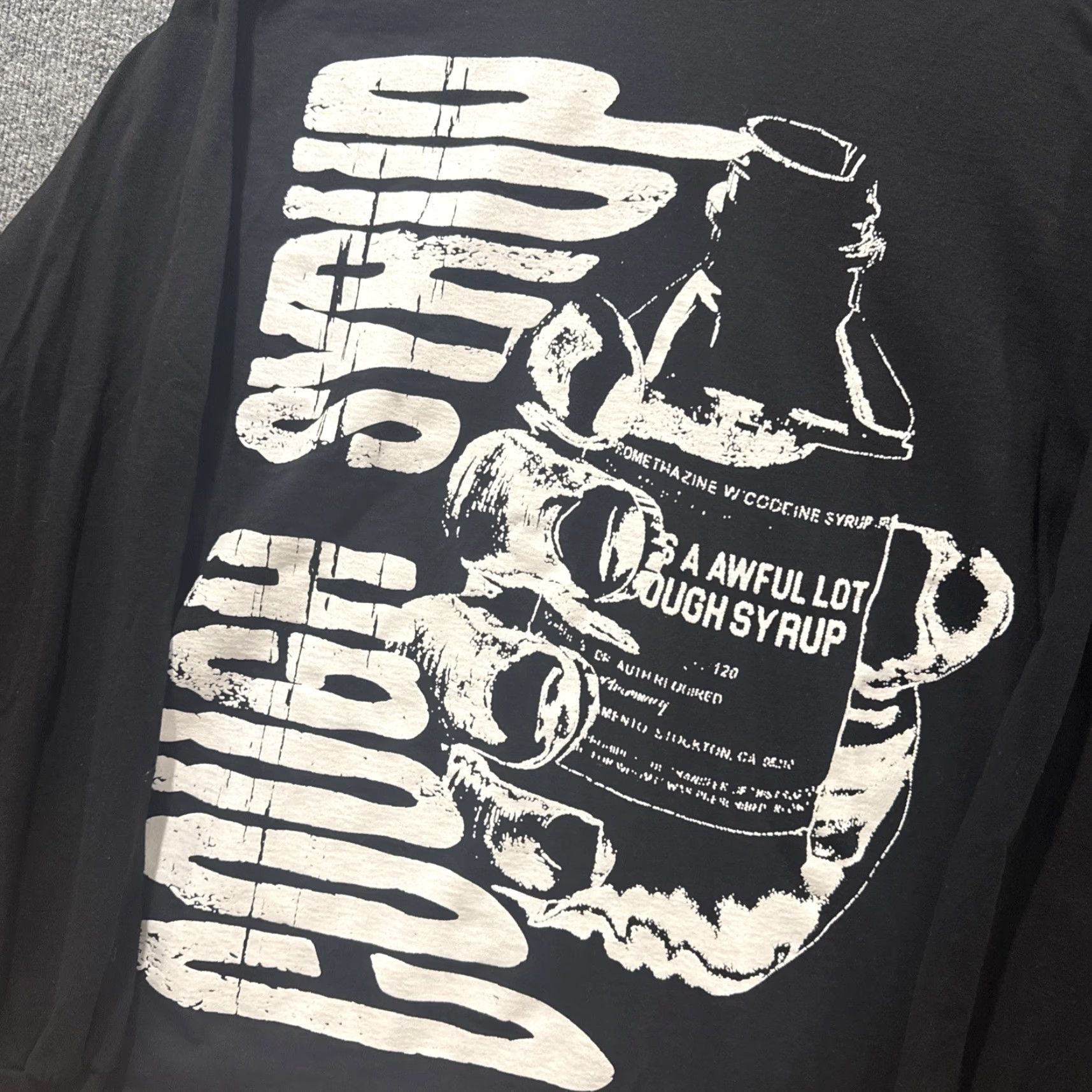 Vintage That’s A Awful Lot Of Cough Syrup Long Sleeve T-Shirt Black L Mens Size L Size US L / EU 52-54 / 3 - 4 Thumbnail