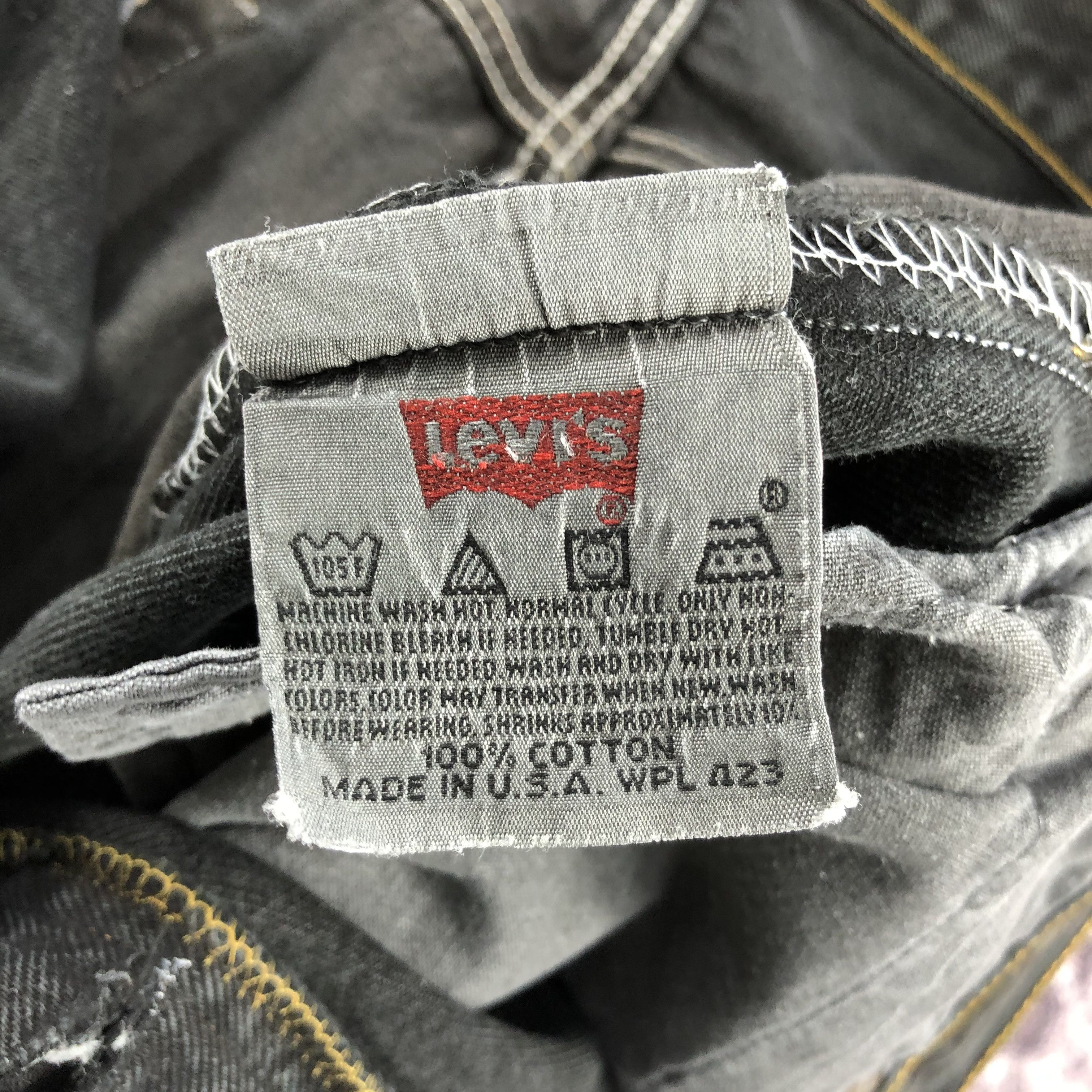 Levi's × Vintage 90s Vintage Faded Black Levis 501 Jeans-JM2508 Size US 37 - 10 Thumbnail