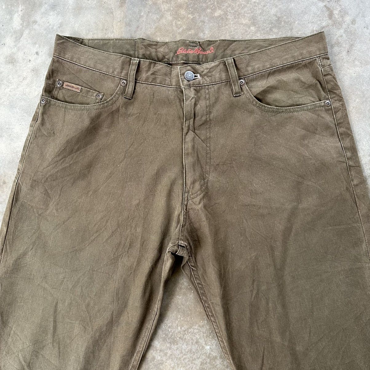 Eddie Bauer × Vintage Vintage Eddie Bauer Straight Cut Casual Trousers Pants Size US 36 / EU 52 - 2 Thumbnail