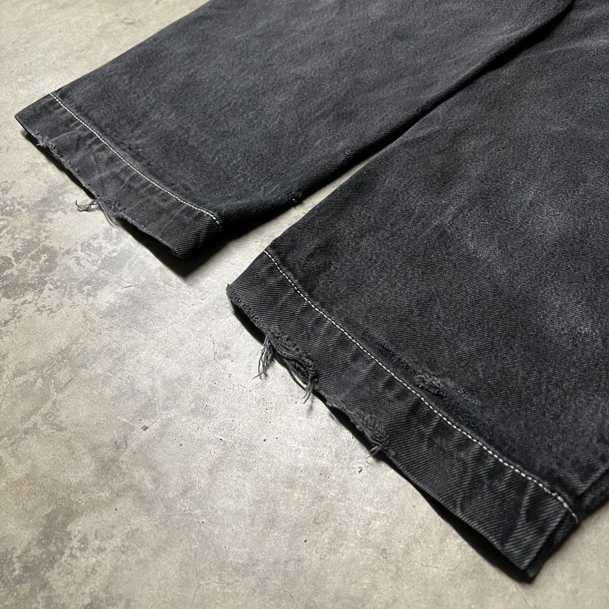Ed Hardy × JNCO × Southpole Vintage 2000’s JNCO Black BAGGY Wide-Leg Denim Jean Size US 36 / EU 52 - 7 Thumbnail