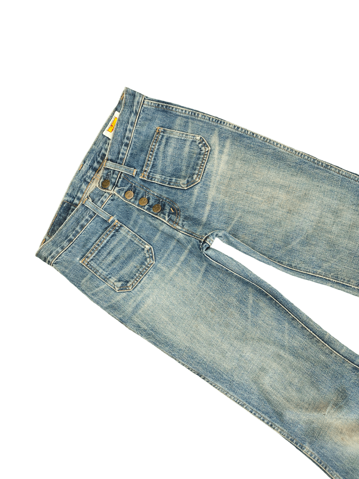 Big John Super Flare Jeans Big John Bell Bottom Denim Y2k Size US 28 / EU 44 - 4 Thumbnail