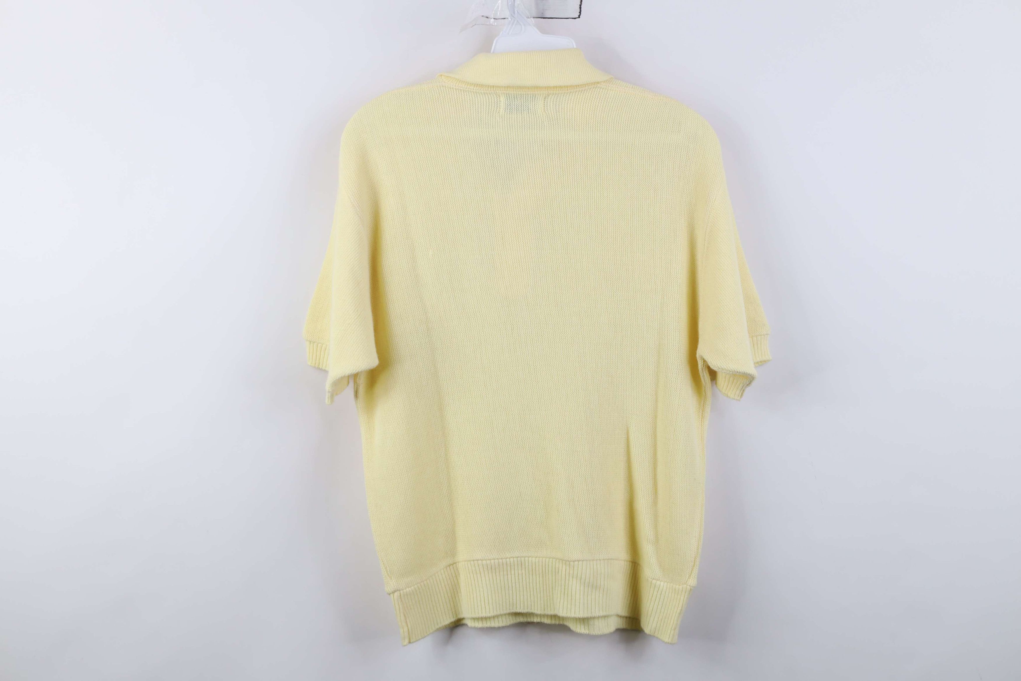Vintage Vintage 60s 70s Streetwear Short Sleeve Polo Shirt Yellow Size US M / EU 48-50 / 2 - 9 Thumbnail