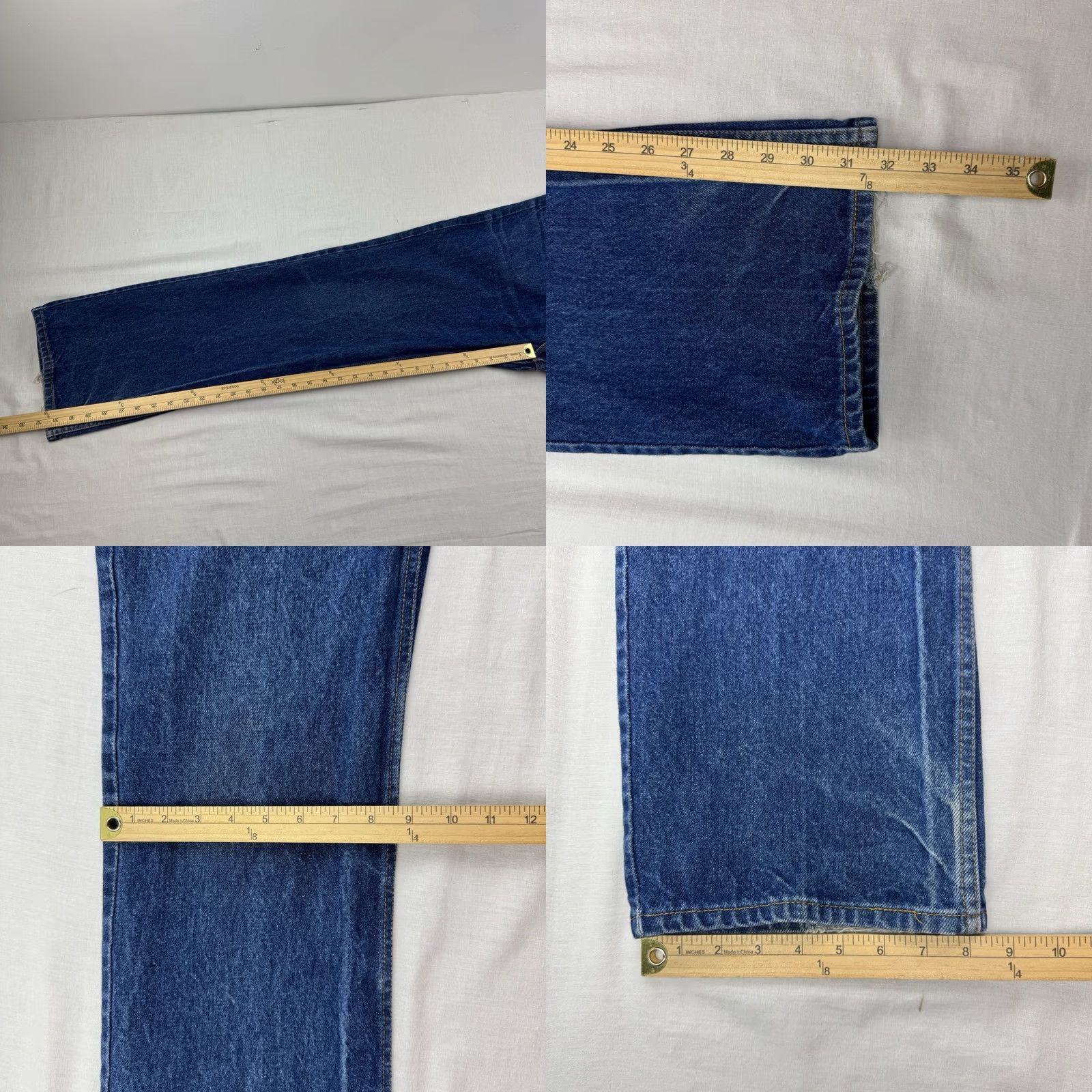 Levi's VINTAGE Levi's 517 Jeans Men 36x32 Denim 90s Orange Tab Bootcut USA 1990s Jeans Mens Size US 36 / EU 52 - 8 Thumbnail