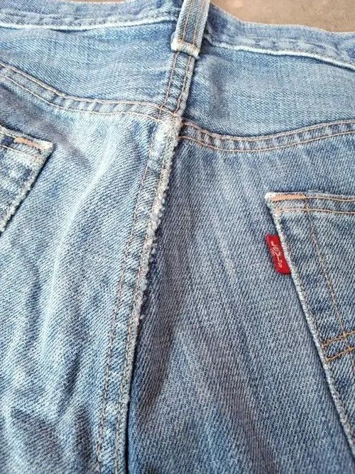 Levi's Vintage Levis 501 Washed Straight Leg Distressed Jeans 34x32 Size US 34 / EU 50 - 4 Thumbnail