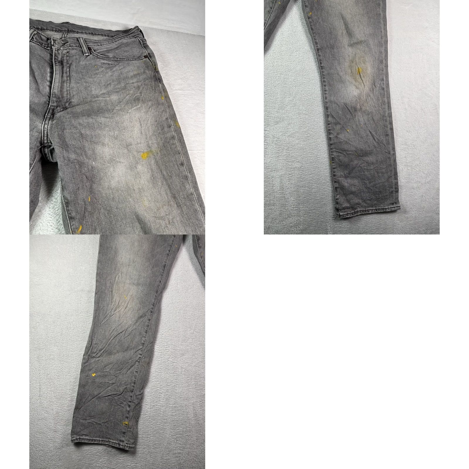Levi's Levi’s 541 Jeans Men’s 34x32 Gray Denim Stretch Regular Fit 5-Pocket Logo 90s USA Vintage Style Tapered Size US 34 / EU 50 - 10 Thumbnail