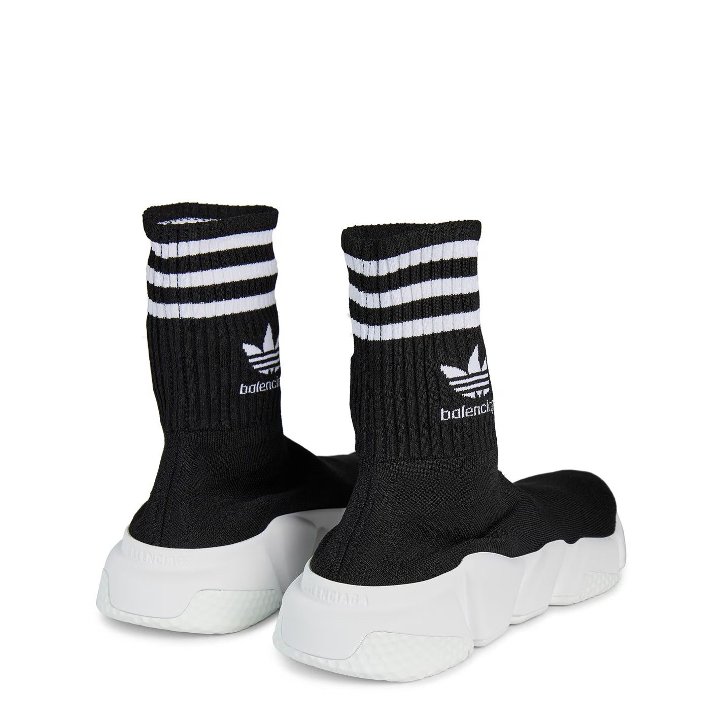 Adidas × Balenciaga o1g2r1mq0226 Sock Trainers in Black/White Size US 7 / EU 40 - 4 Thumbnail
