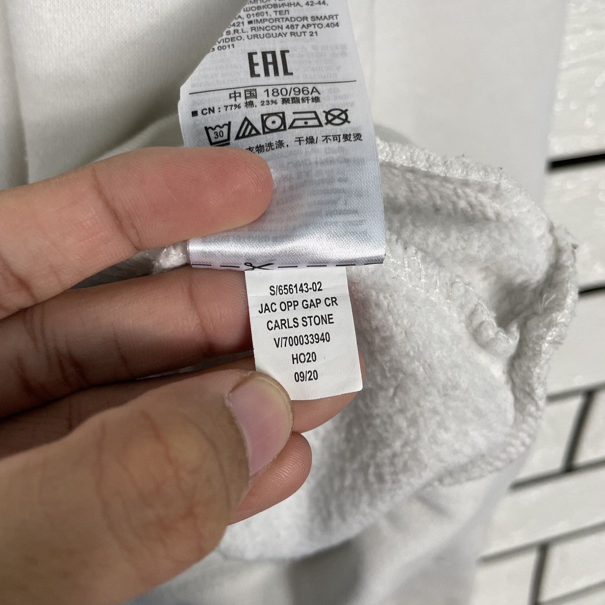 Gap Gap Big Logo White Sweatshirt Size US M / EU 48-50 / 2 - 20 Thumbnail