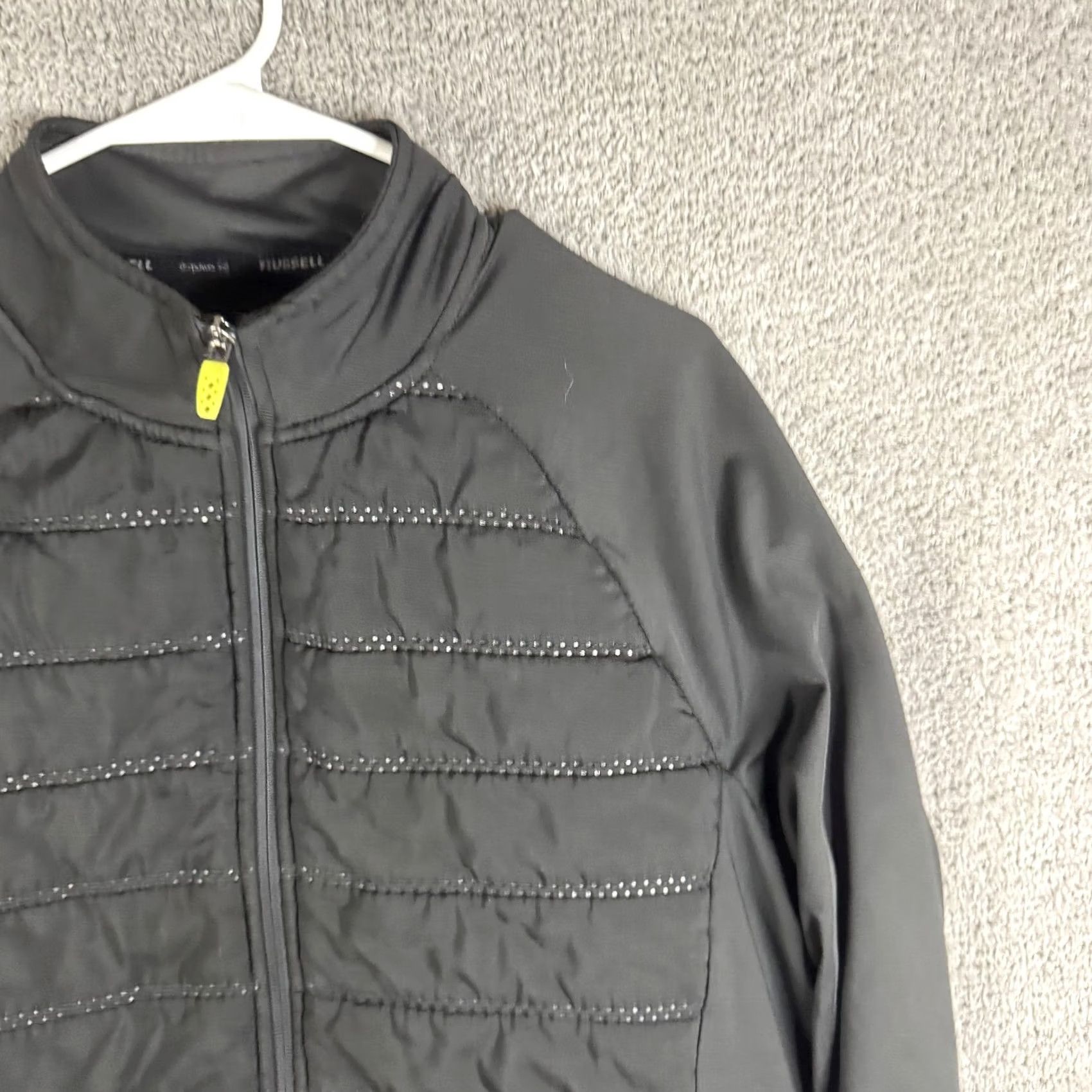 Russell Athletic Russell Athletic Track Jacket Mens L Black Full Zip Dri-Power 360 Reflective Size US L / EU 52-54 / 3 - 4 Thumbnail