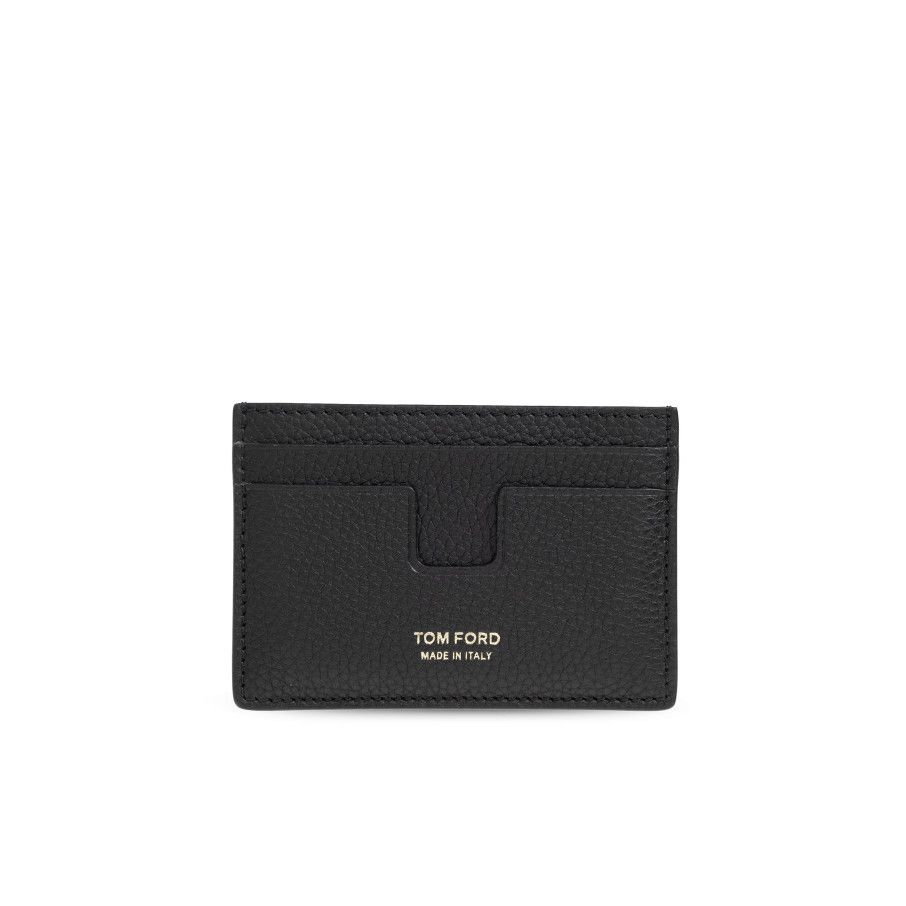 Tom Ford TOM FORD Black Leather Card Holder New & Authentic Size ONE SIZE - 1 Thumbnail