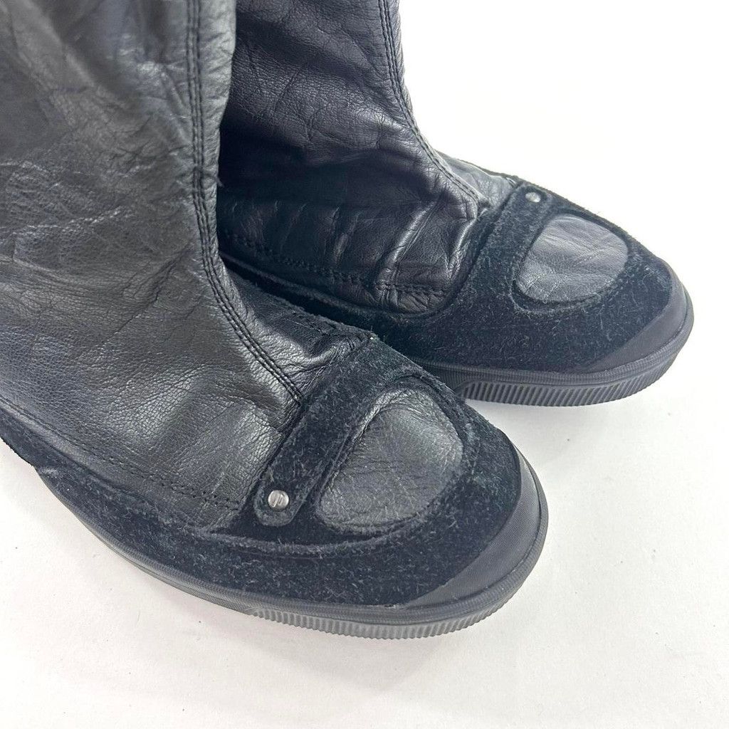 Diesel rare Diesel black genuine leather studded boots Size US 8.5 / IT 38.5 - 4 Thumbnail
