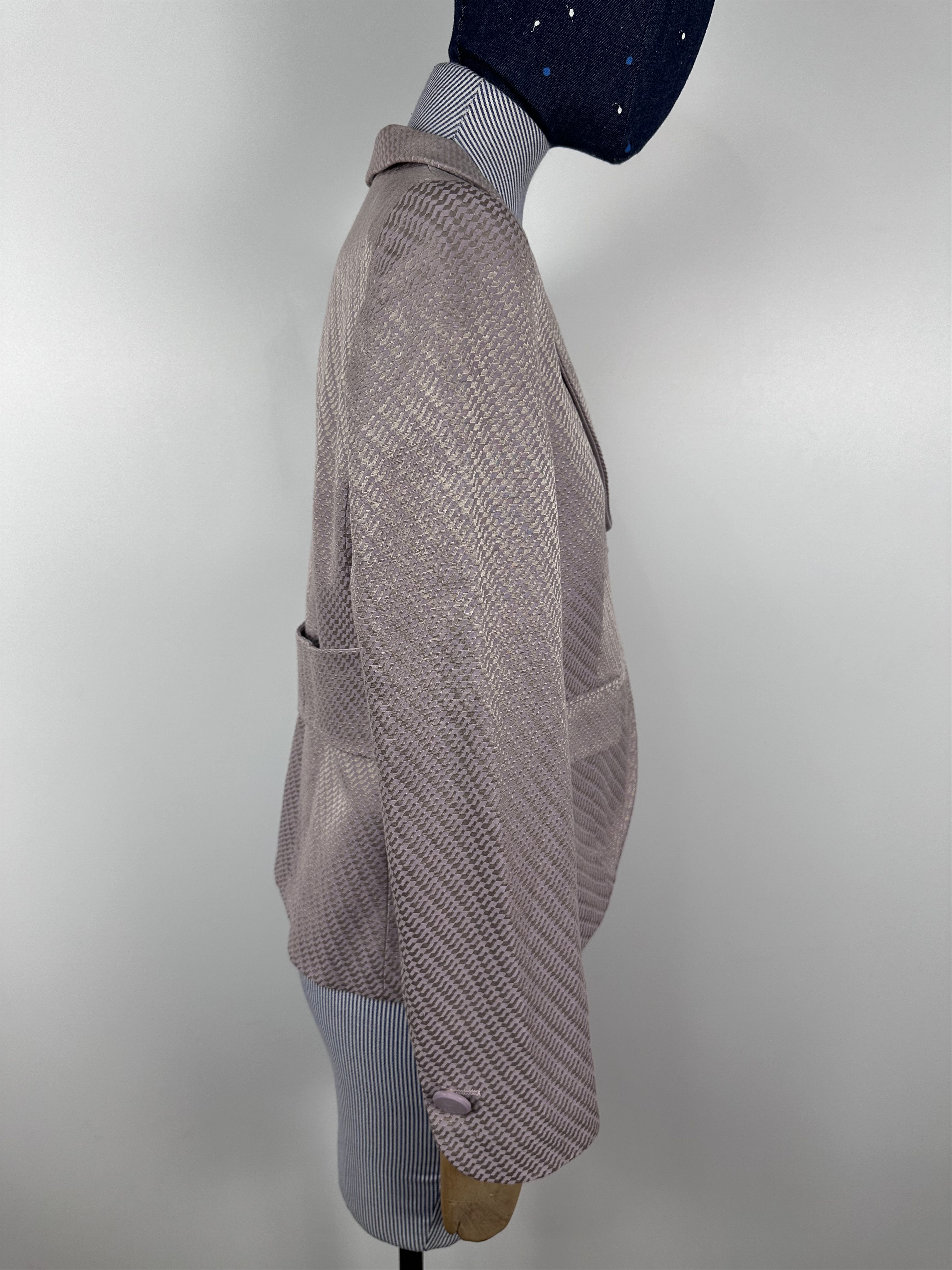 Armani × Armani Collezioni Armani Collezioni Women’s Flax Blazer Purple Size 40 Size S / US 4 / IT 40 - 6 Thumbnail