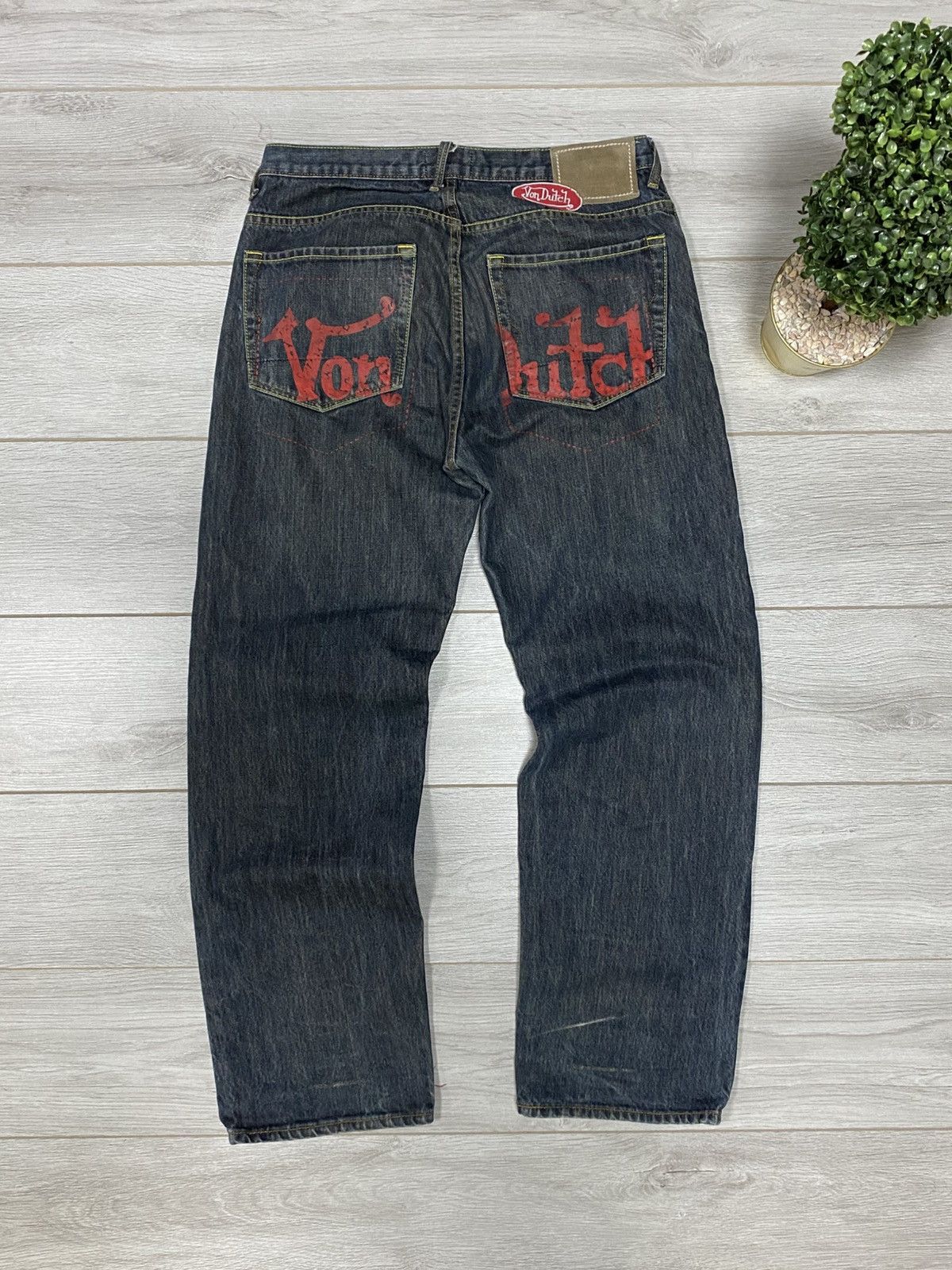 Von Dutch Von Dutch vintage jeans big logo spell out Size US 36 / EU 52 - 1 Thumbnail