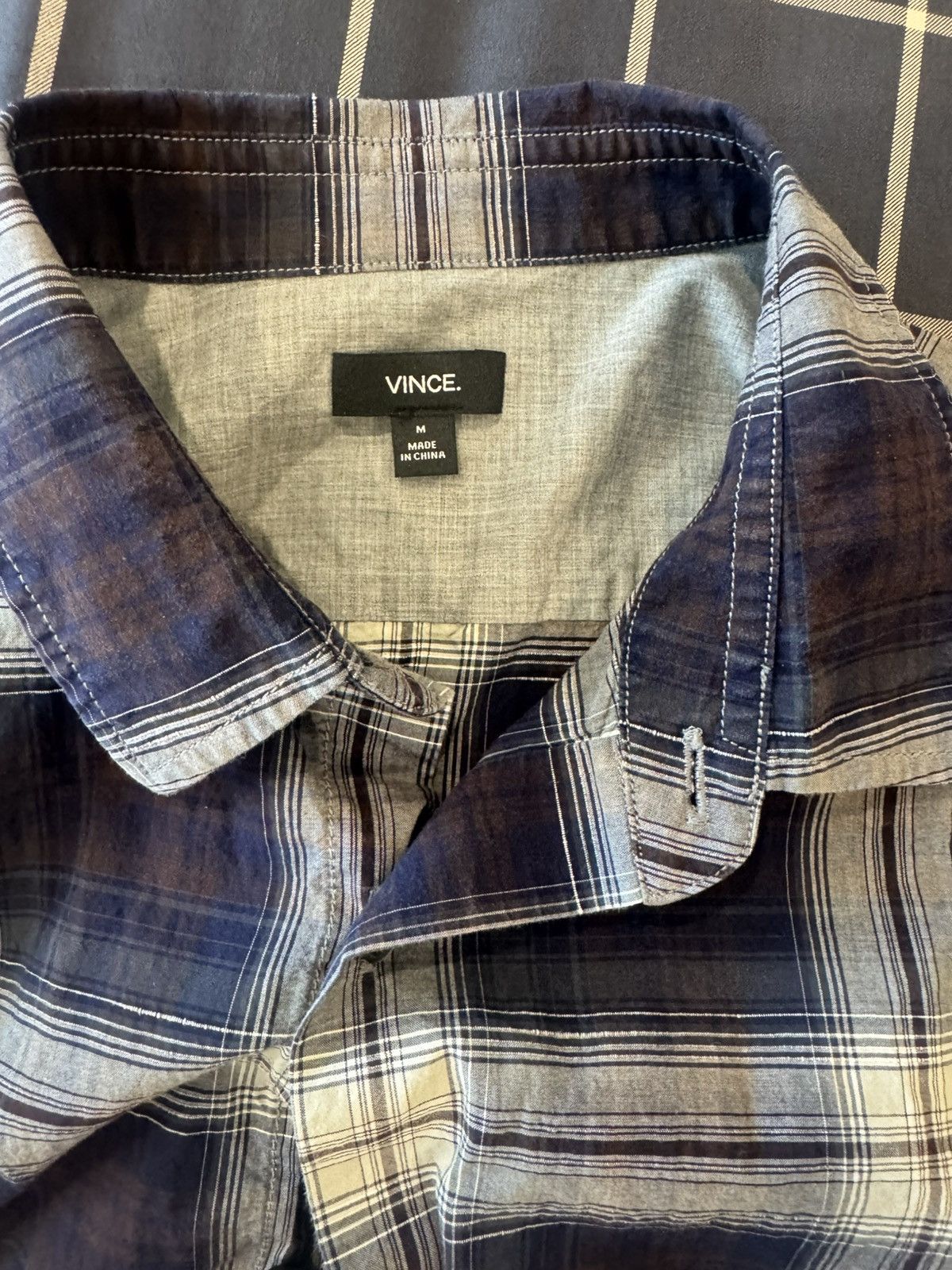 Vince Vintage Y2K Men's Classic Fit Plaid Flannel Shirt Medium Size US M / EU 48-50 / 2 - 4 Thumbnail
