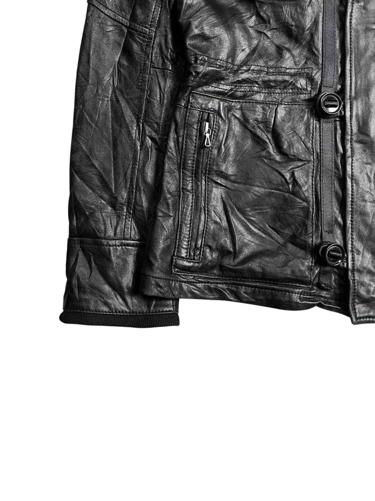 5351 POUR LES HOMMES 5351 Pourless Hommes - Riri Zips Leather Jacket Size US M / EU 48-50 / 2 - 8 Thumbnail