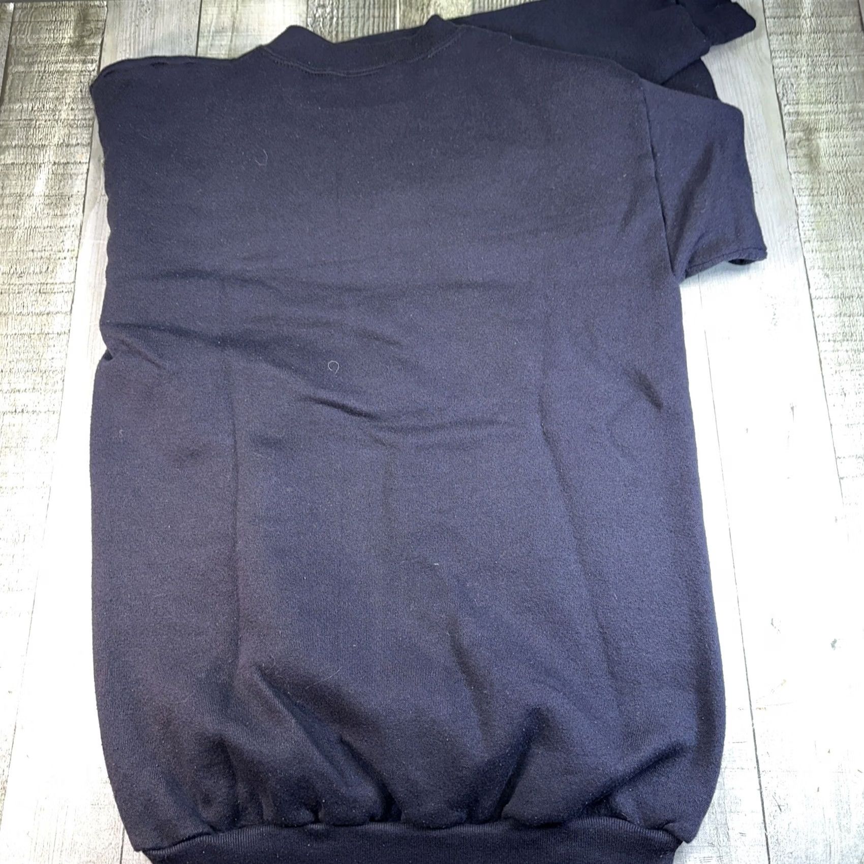 Tultex VINTAGE Tultex Men’s Crewneck Sweater Black Small Pullover Crew Neck Shirt (S) Mens Size US S / EU 44-46 / 1 - 6 Thumbnail
