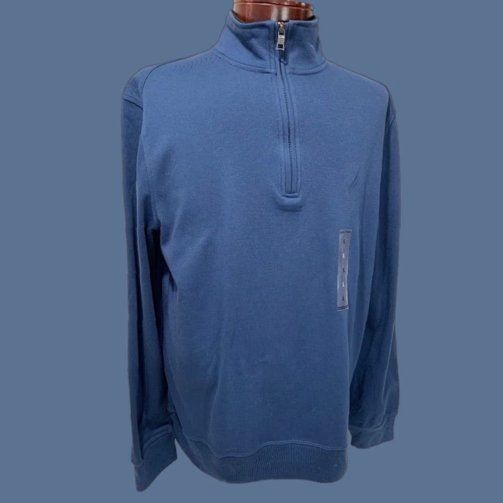 Nautica Nautica Pullover Shirt Navtech 1/4 Zip Large L Mens Blue Size US L / EU 52-54 / 3 - 1 Thumbnail